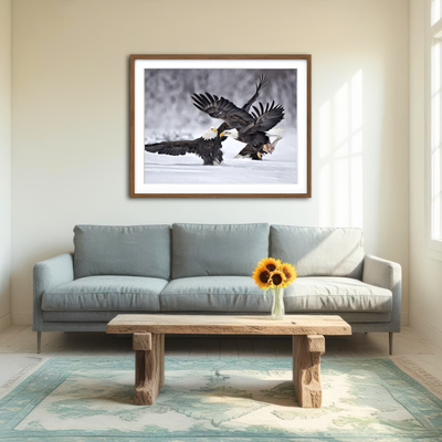 AUTO-MOCKUP ROOM | Bald Eagles Wall Art