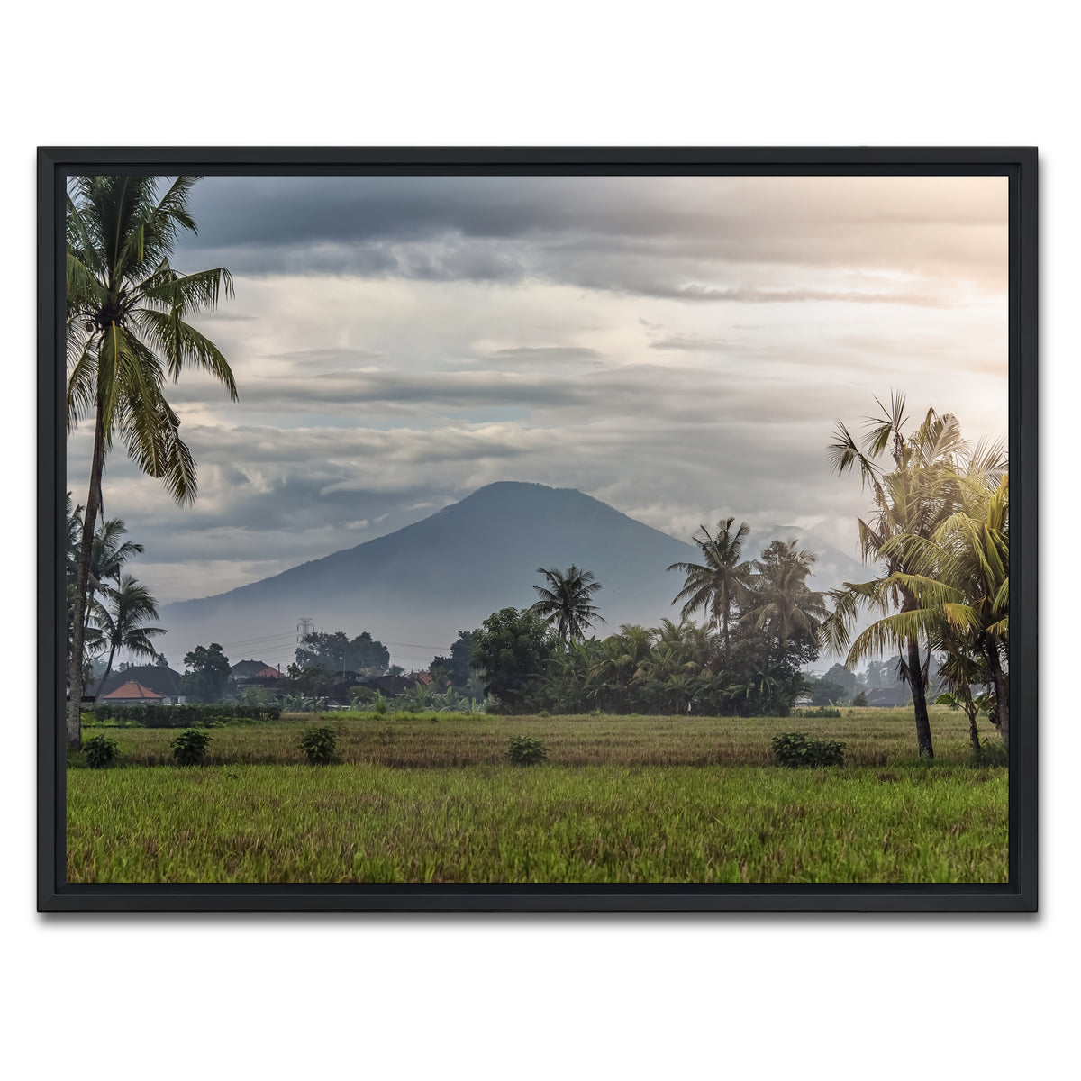 AUTO-MOCKUP WHITE | Bali Landscape | 1 Piece | Black Framed Canvas | group=4x3