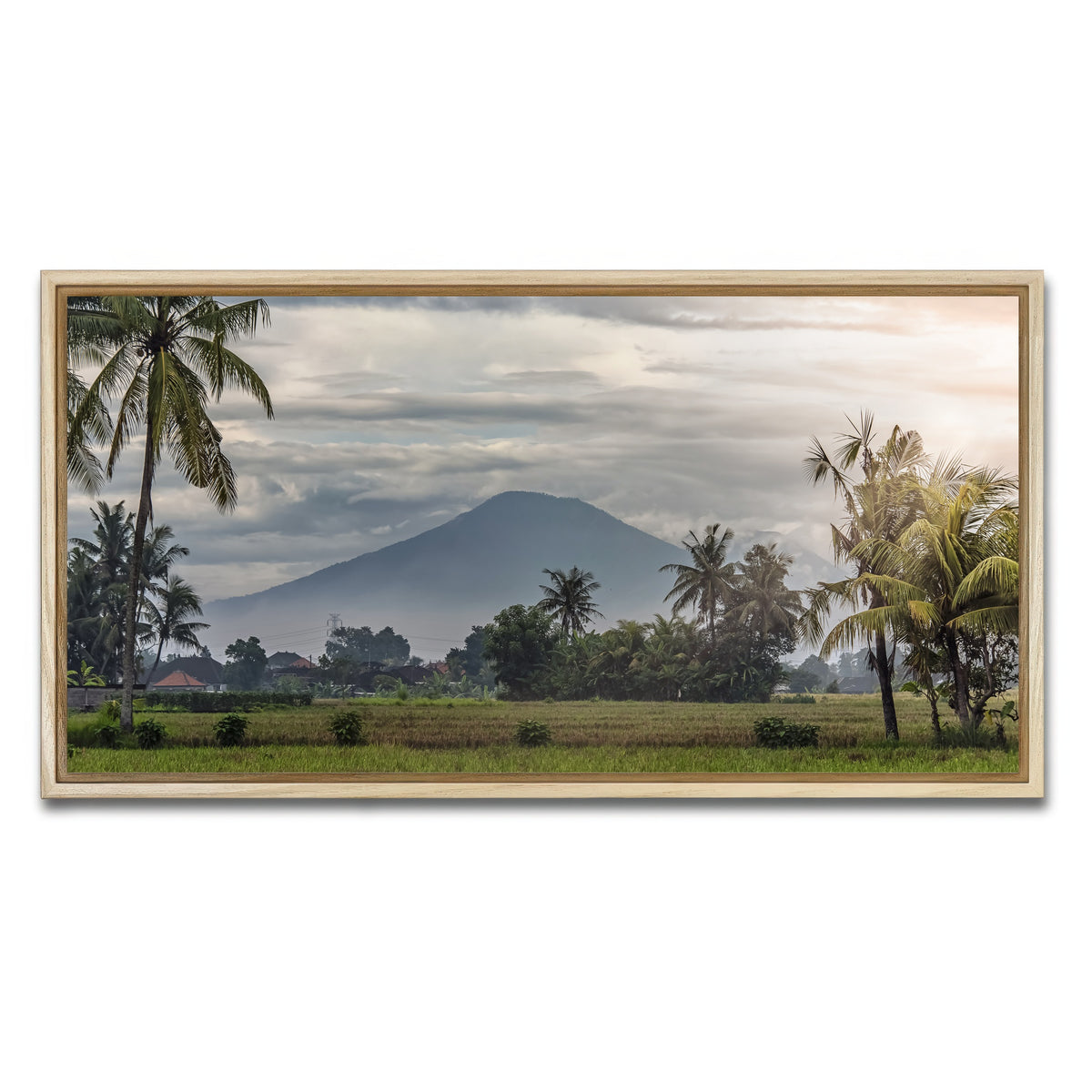 AUTO-MOCKUP WHITE | Bali Landscape | 1 Piece | Natural Framed Canvas | group=2x1
