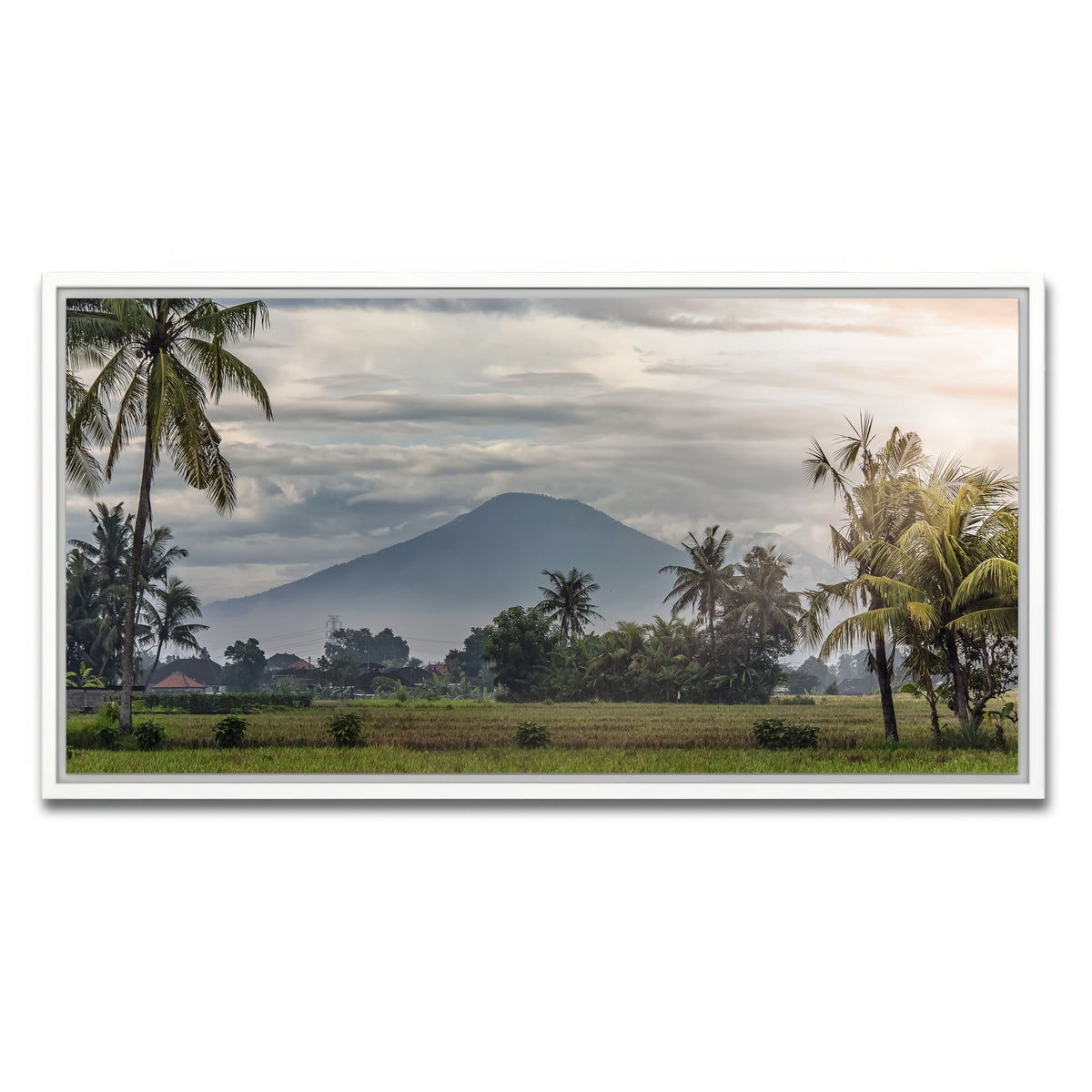 AUTO-MOCKUP WHITE | Bali Landscape | 1 Piece | White Framed Canvas | group=2x1