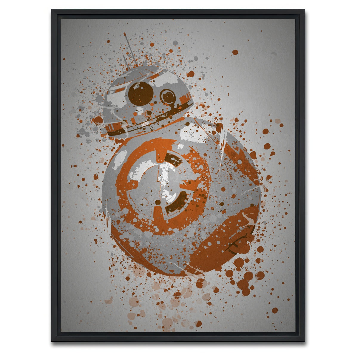 AUTO-MOCKUP WHITE | Ball Droid | 1 Piece | Black Framed Canvas | group=3x4