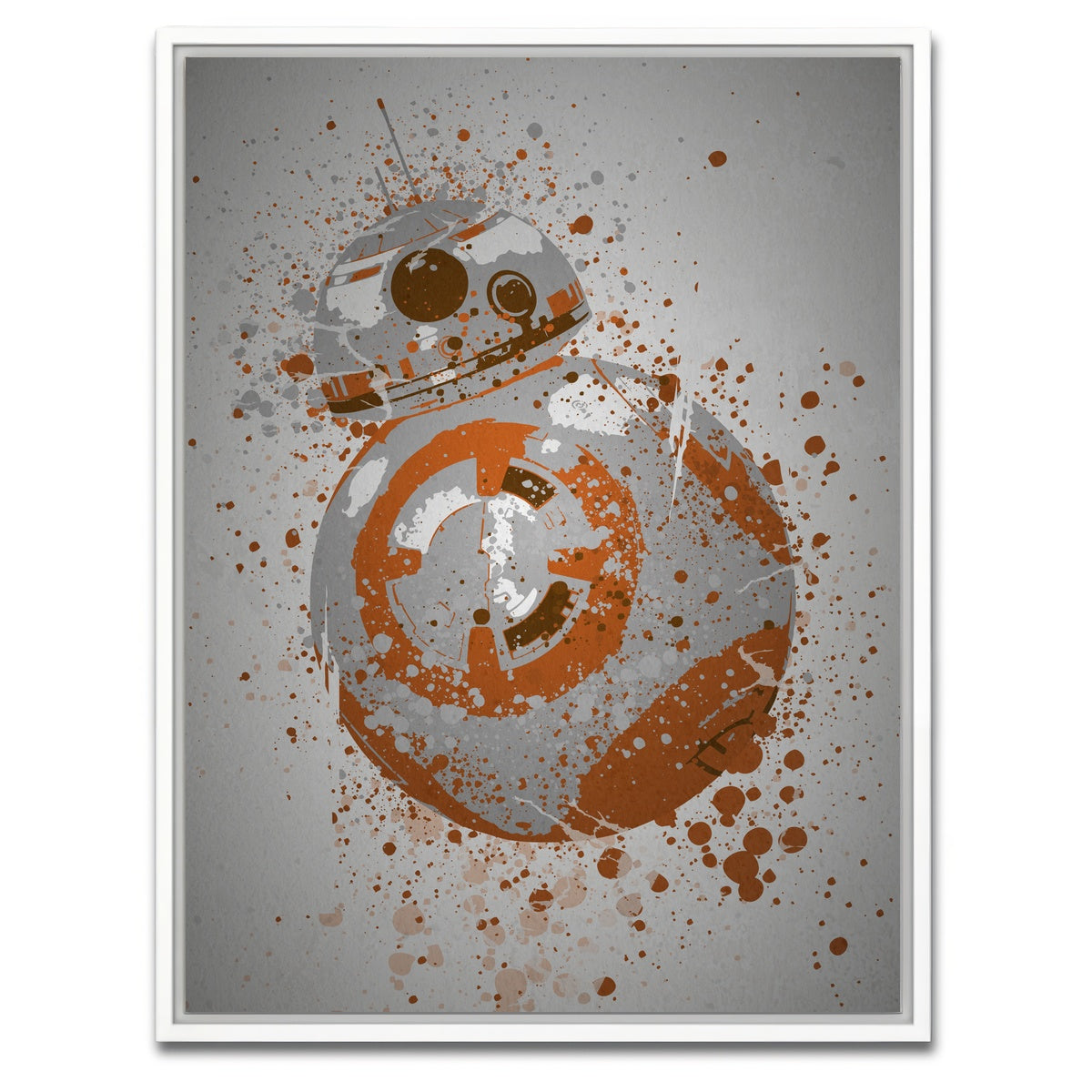 AUTO-MOCKUP WHITE | Ball Droid | 1 Piece | White Framed Canvas | group=3x4