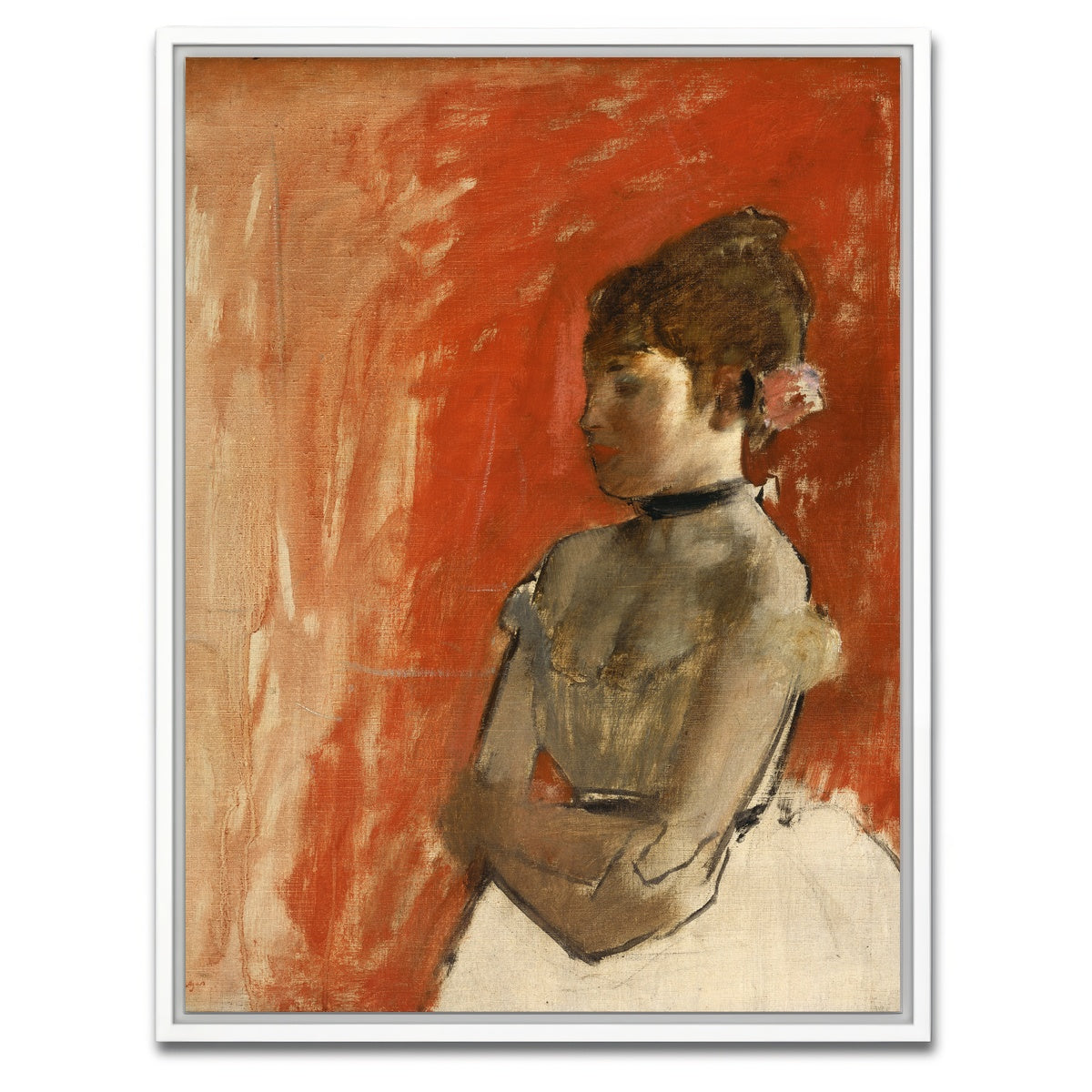 AUTO-MOCKUP WHITE | Ballet Dancer | 1 Piece | White Framed Canvas | group=3x4