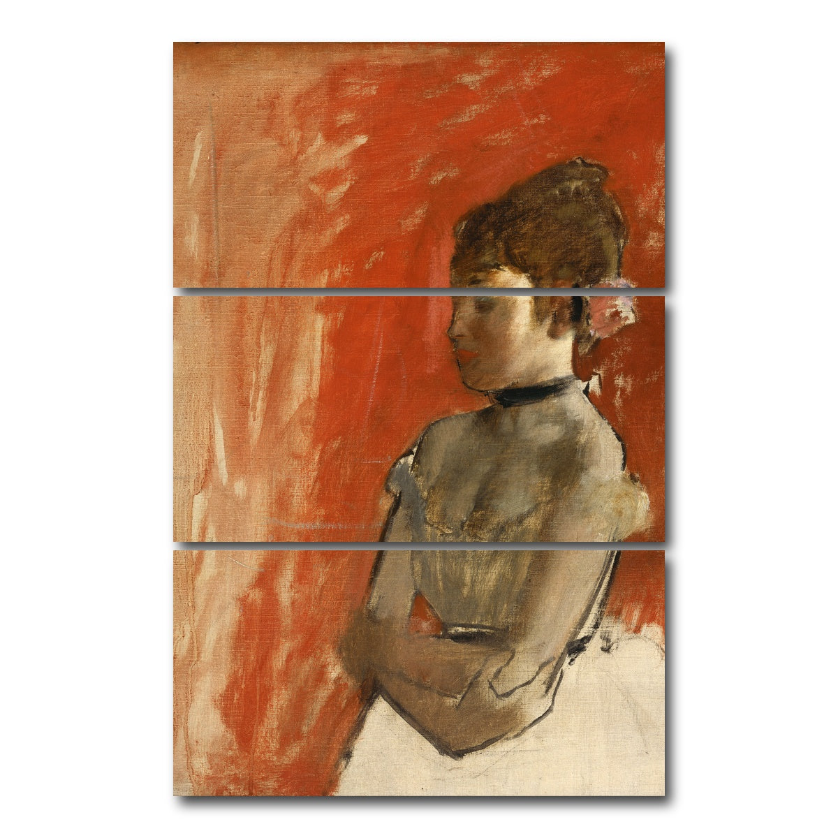 AUTO-MOCKUP WHITE | Ballet Dancer | 3 Piece | Gallery Wrap Canvas | group=12x24_stacked