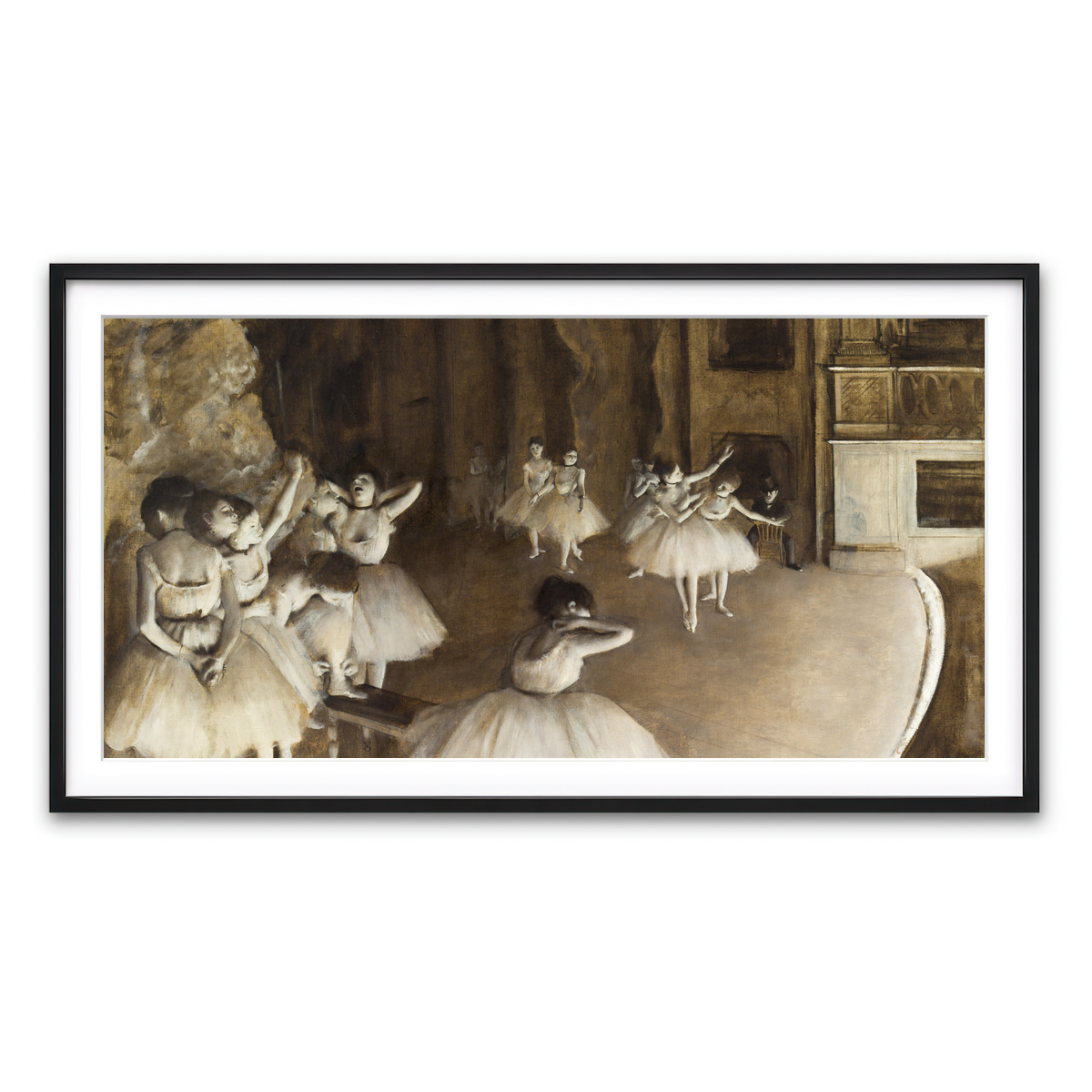 Framed Print 2x1 Black