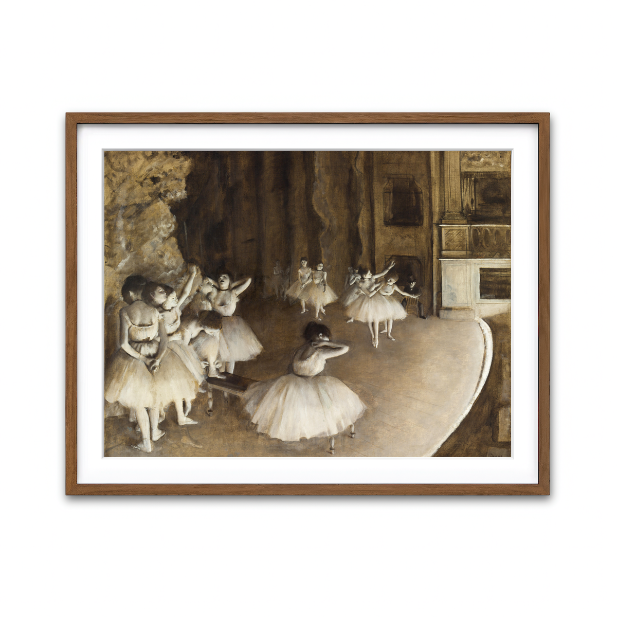 Framed Print 4x3 Walnut