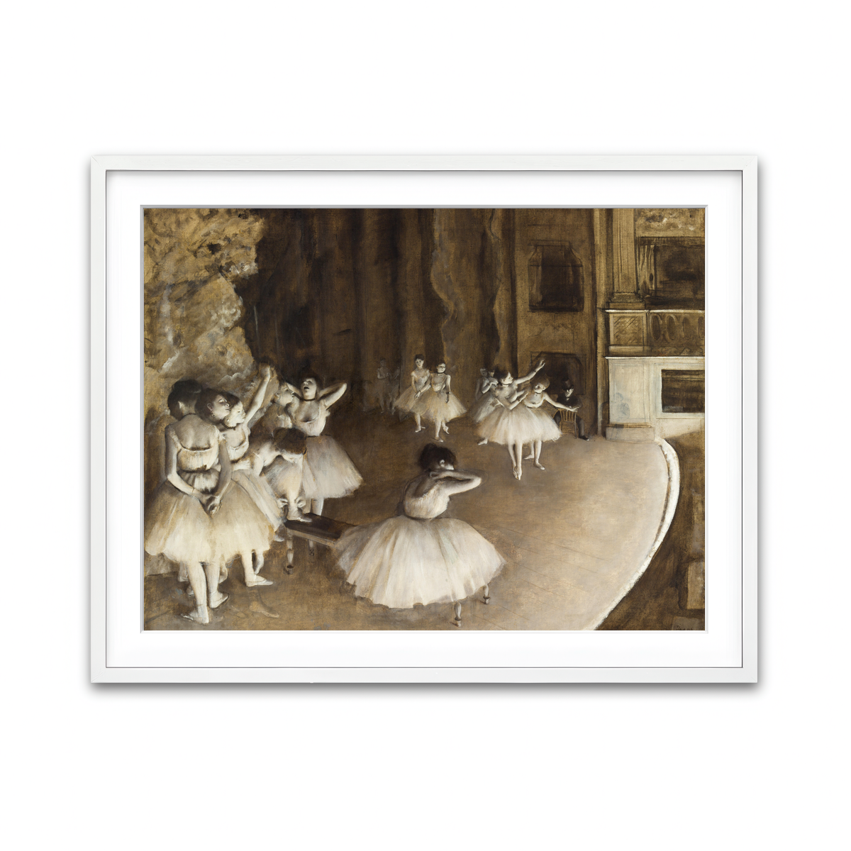 Framed Print 4x3 White