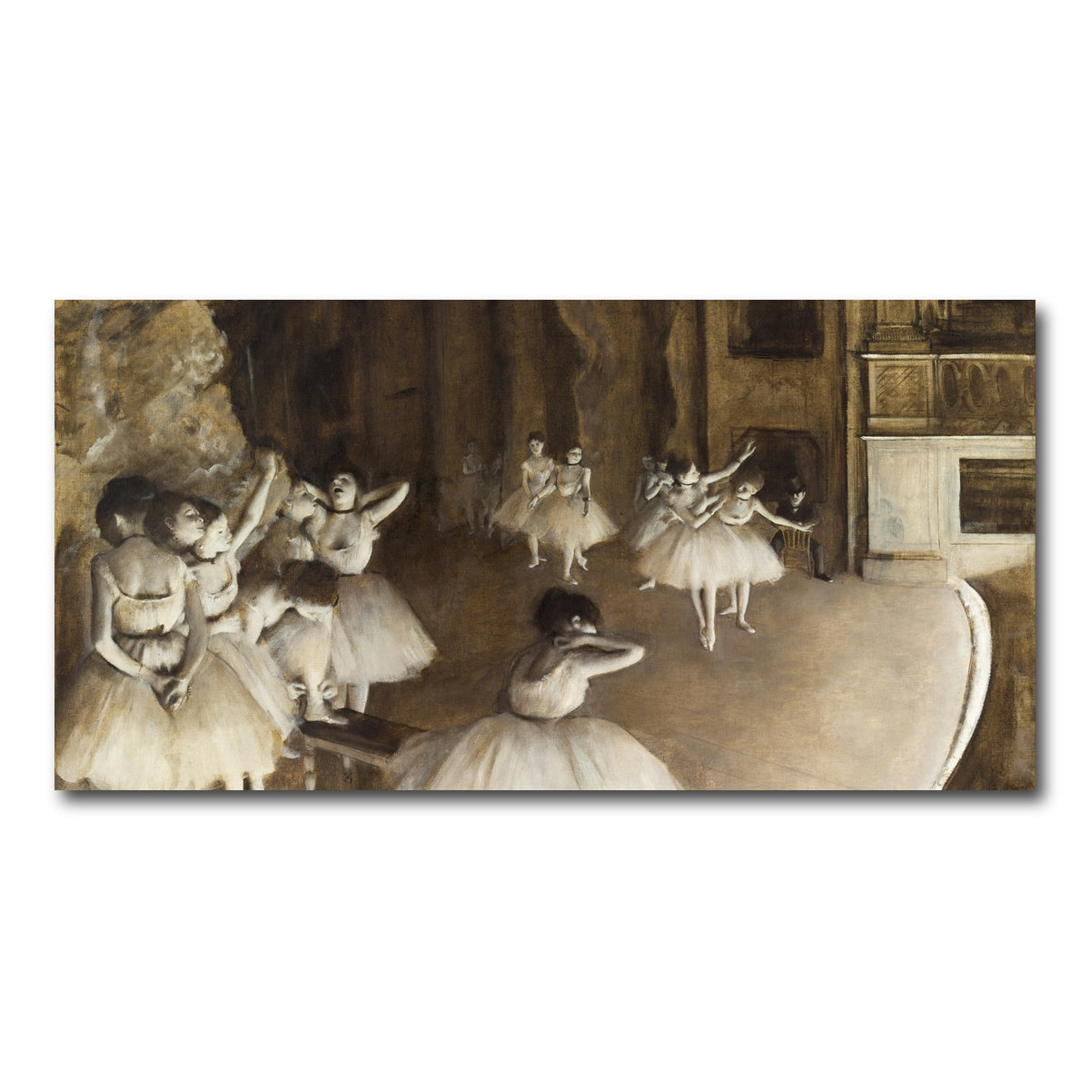 AUTO-MOCKUP WHITE | Ballet Rehearsal | 1 Piece | Gallery Wrap Canvas | group=2x1