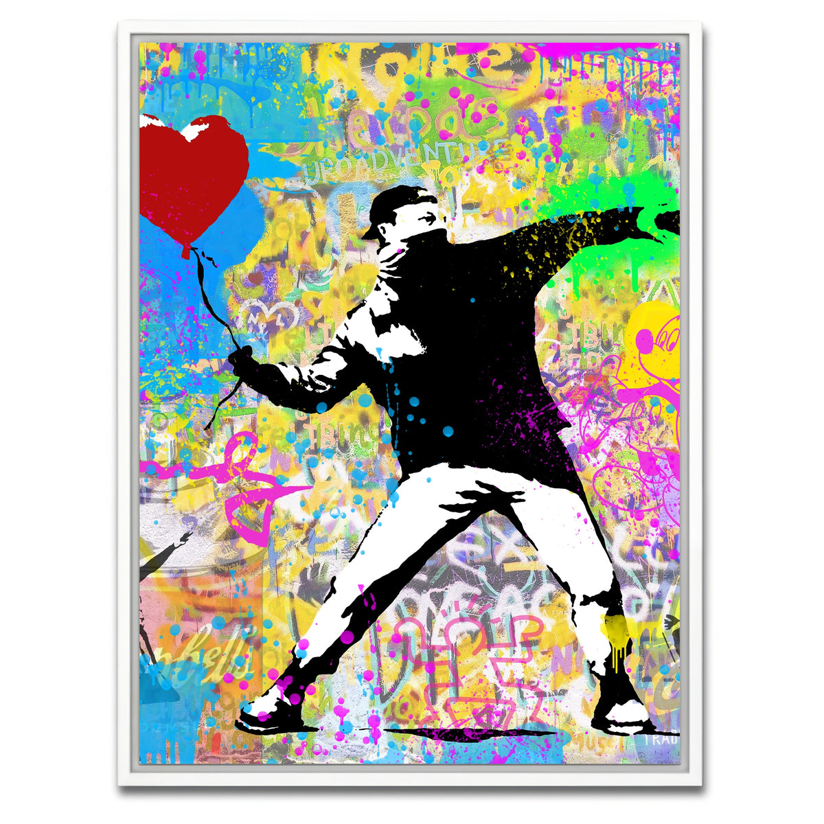 AUTO-MOCKUP WHITE | Balloon Thrower | 1 Piece | White Framed Canvas | group=3x4