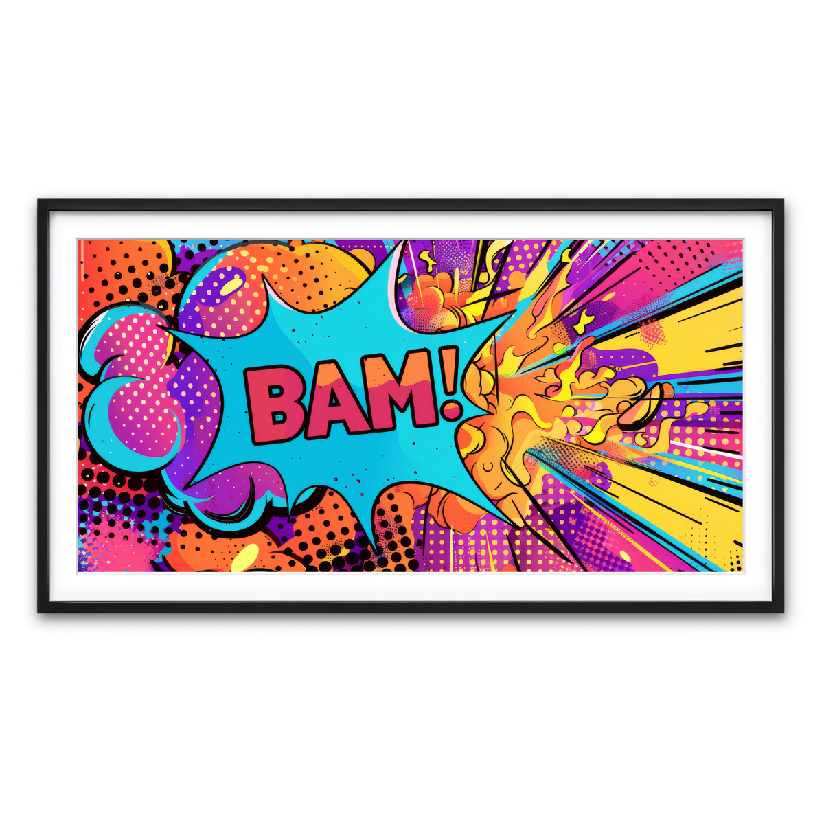 Framed Print 2x1 Black