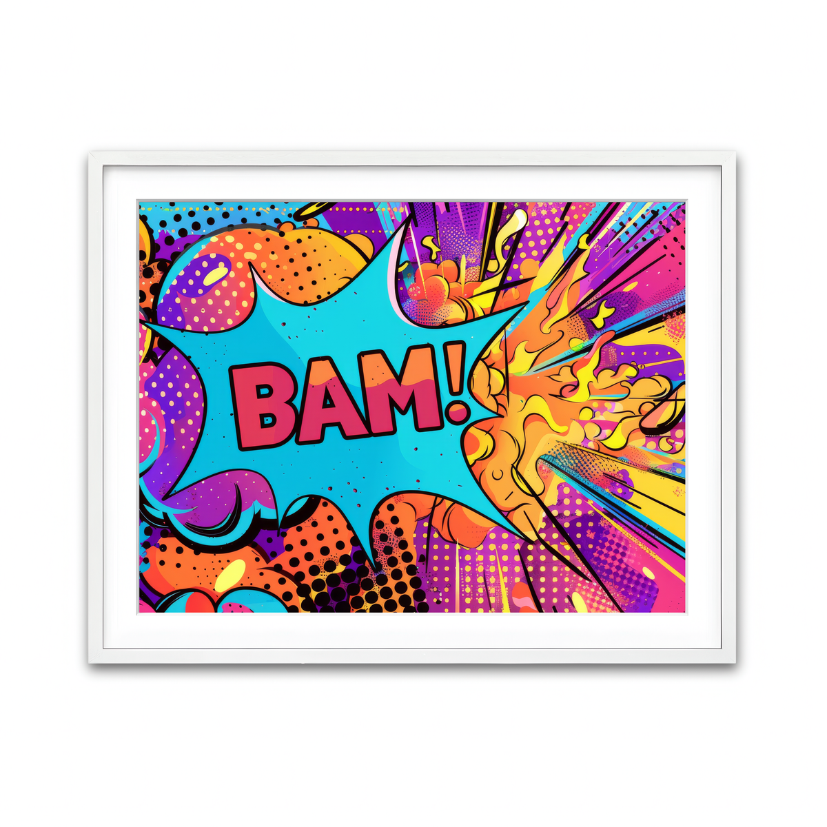 Framed Print 4x3 White