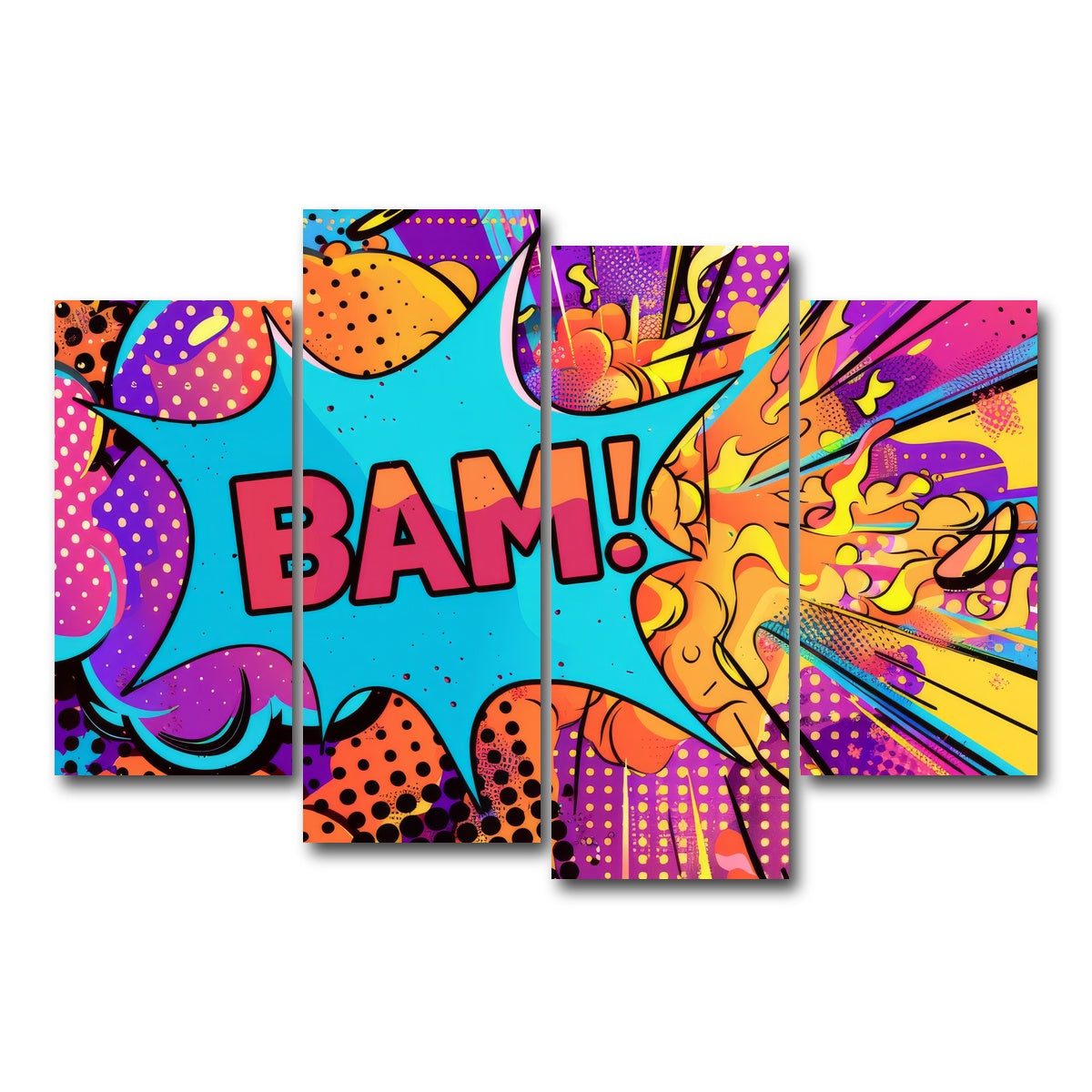 AUTO-MOCKUP WHITE | Bam | 4 Piece | Gallery Wrap Canvas | group=4_short