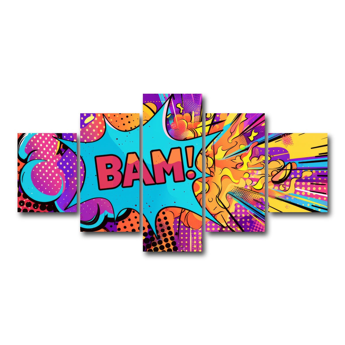 AUTO-MOCKUP WHITE | Bam | 5 Piece | Gallery Wrap Canvas | group=5_short