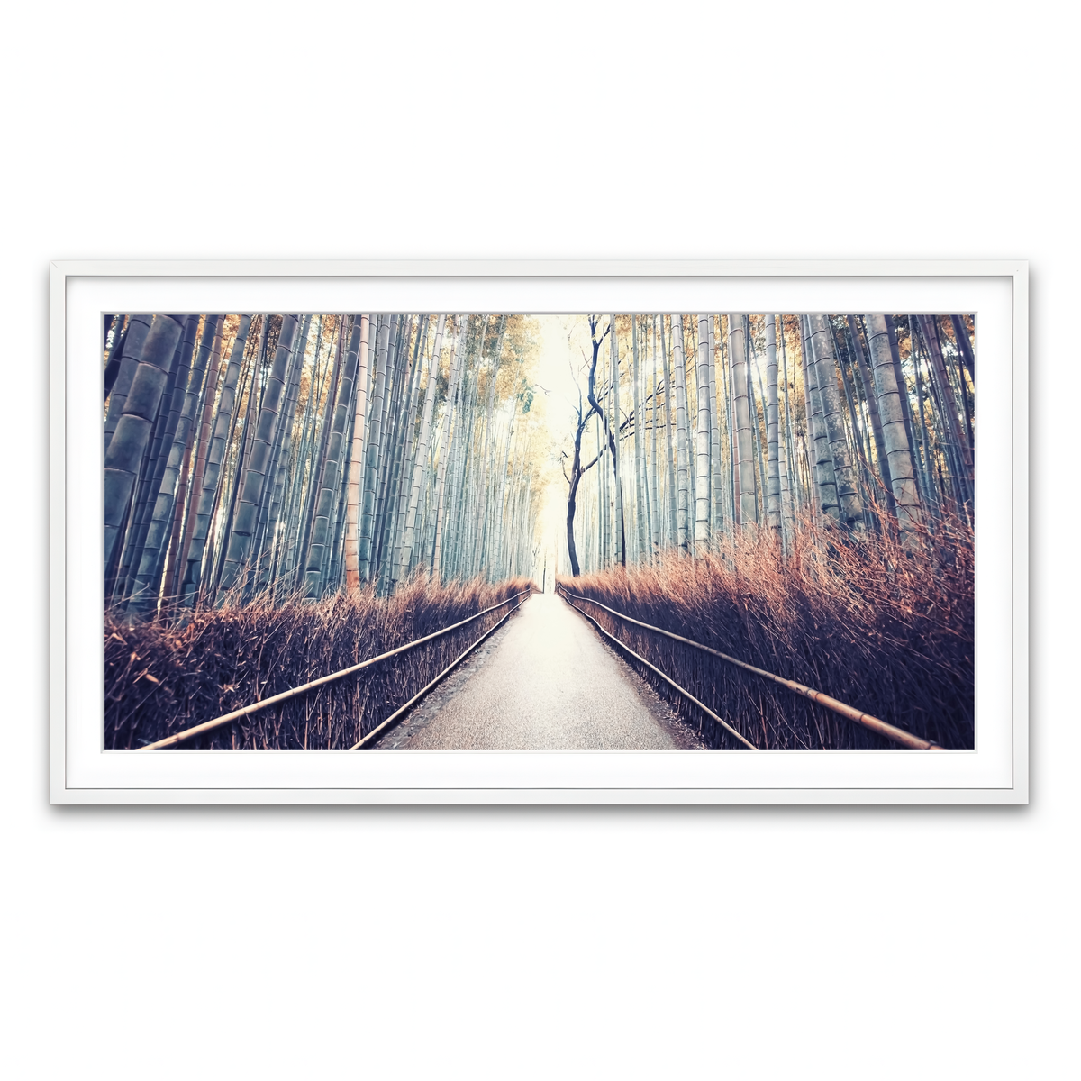 Framed Print 2x1 White