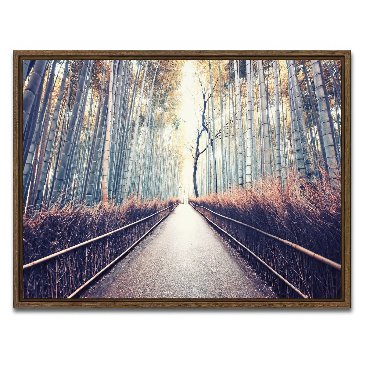 AUTO-MOCKUP WHITE | Bamboo Forest | 1 Piece | Walnut Framed Canvas | group=4x3