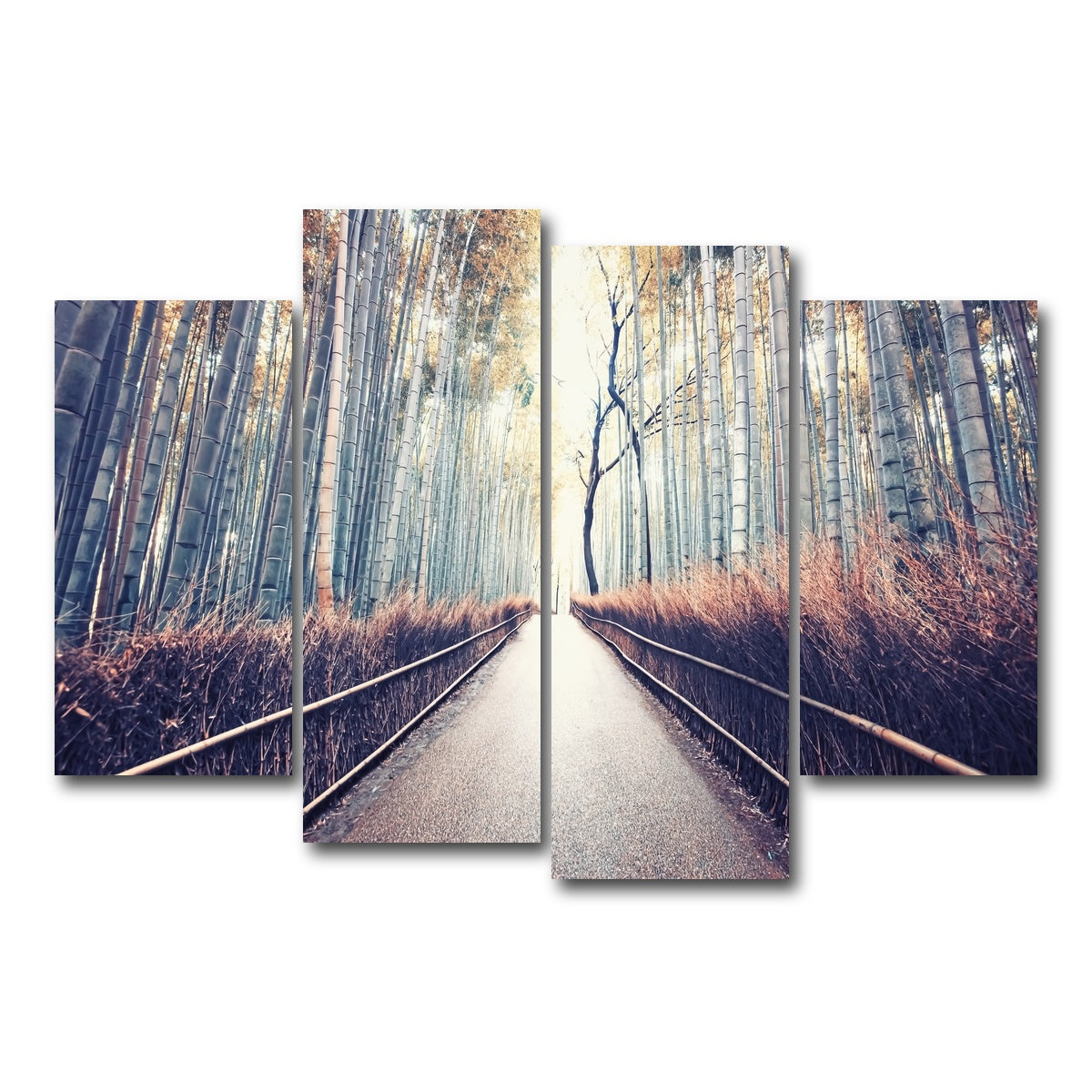 AUTO-MOCKUP WHITE | Bamboo Forest | 4 Piece | Gallery Wrap Canvas | group=4_short