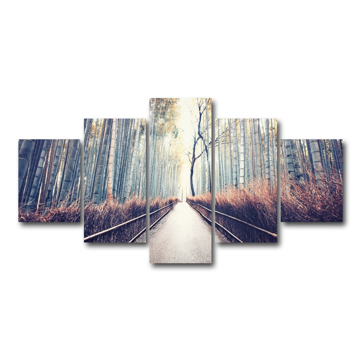 AUTO-MOCKUP WHITE | Bamboo Forest | 5 Piece | Gallery Wrap Canvas | group=5_short