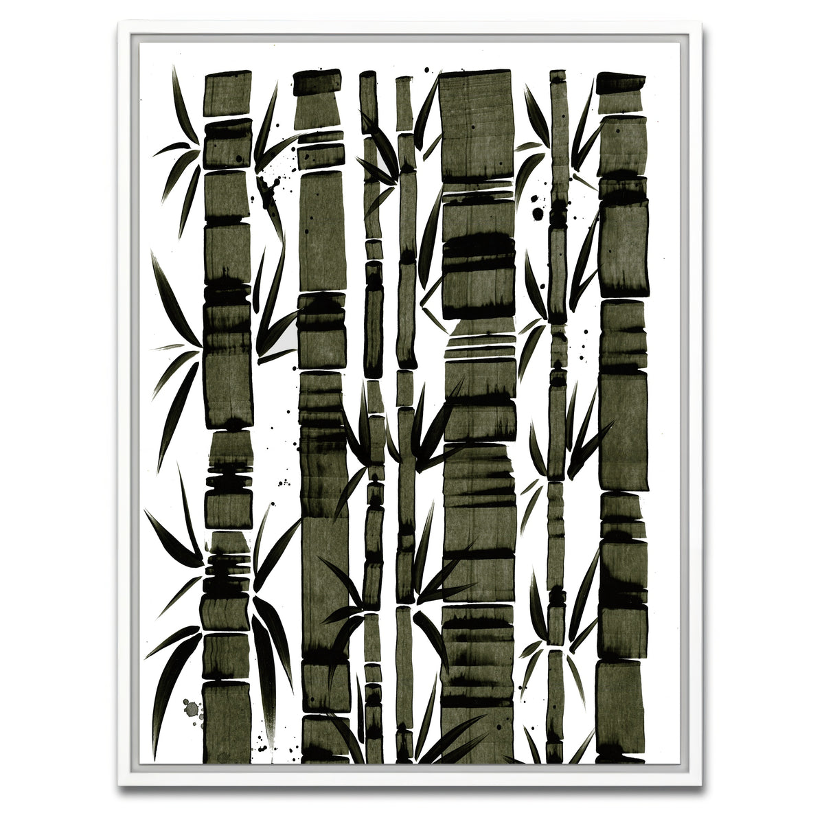 AUTO-MOCKUP WHITE | Bamboo | 1 Piece | White Framed Canvas | group=3x4