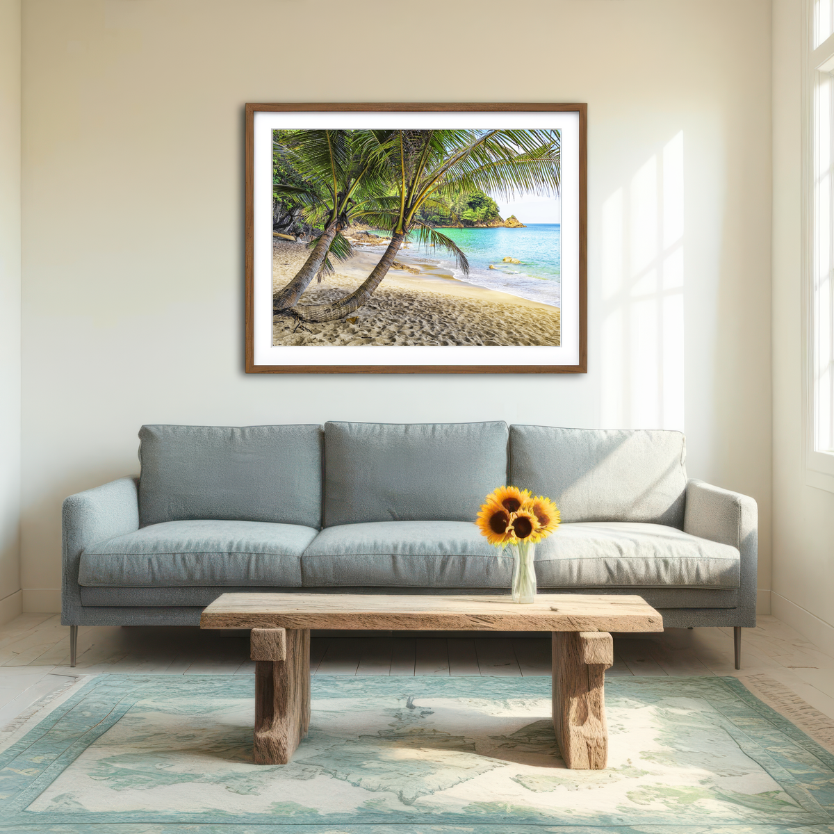 AUTO-MOCKUP ROOM | Banana Beach Wall Art