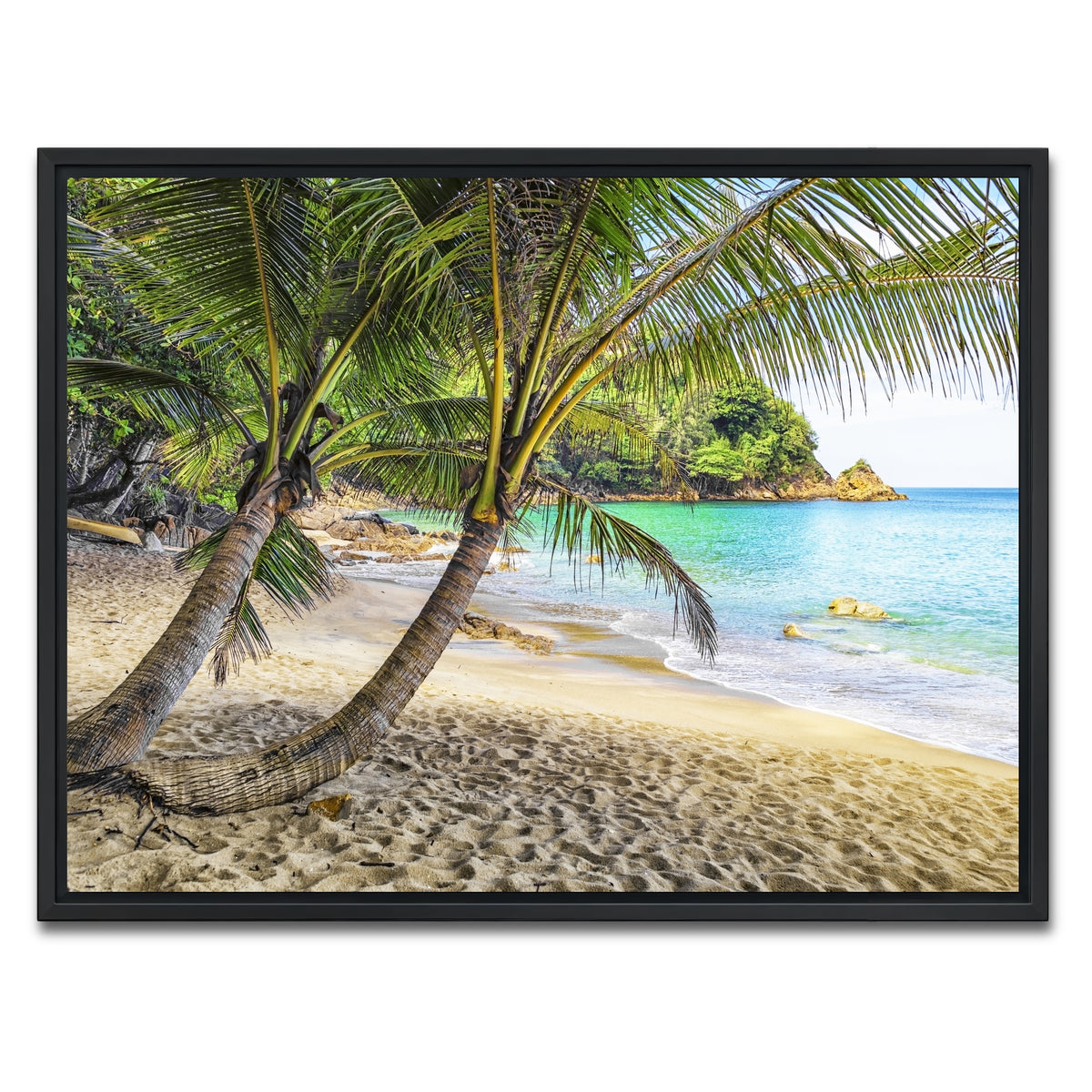 AUTO-MOCKUP WHITE | Banana Beach | 1 Piece | Black Framed Canvas | group=4x3
