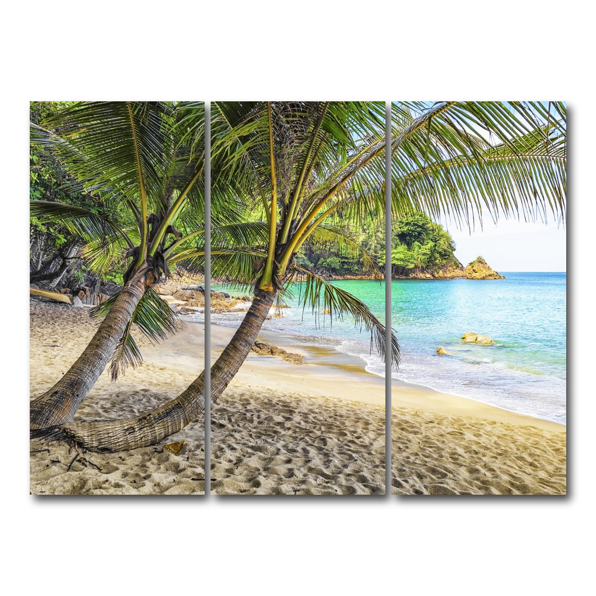 AUTO-MOCKUP WHITE | Banana Beach | 3 Piece | Gallery Wrap Canvas | group=8x18