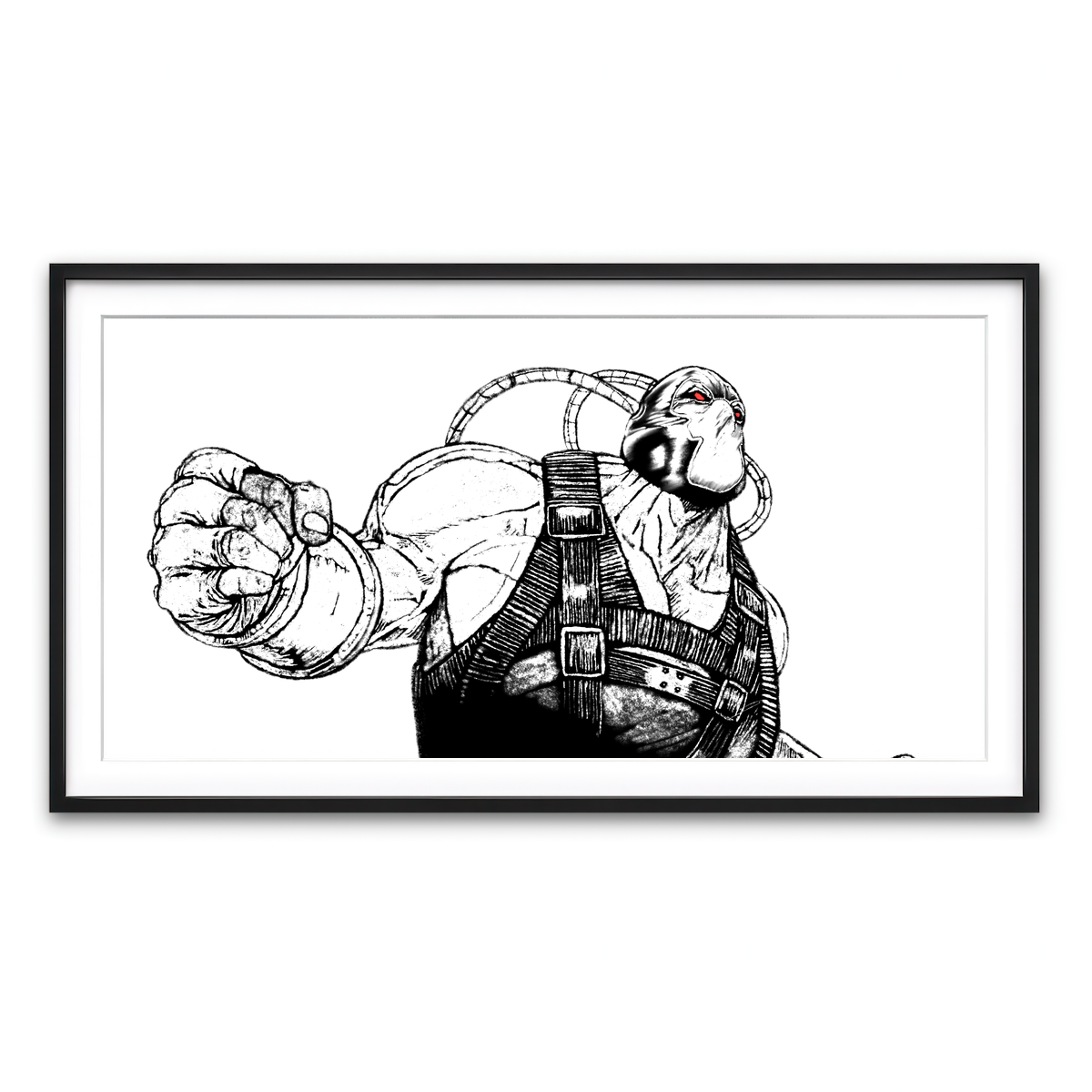 Framed Print 2x1 Black