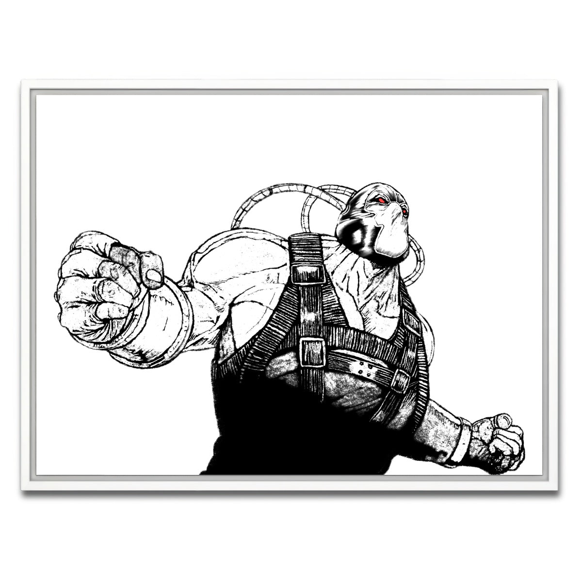 AUTO-MOCKUP WHITE | Bane Sketch | 1 Piece | White Framed Canvas | group=4x3