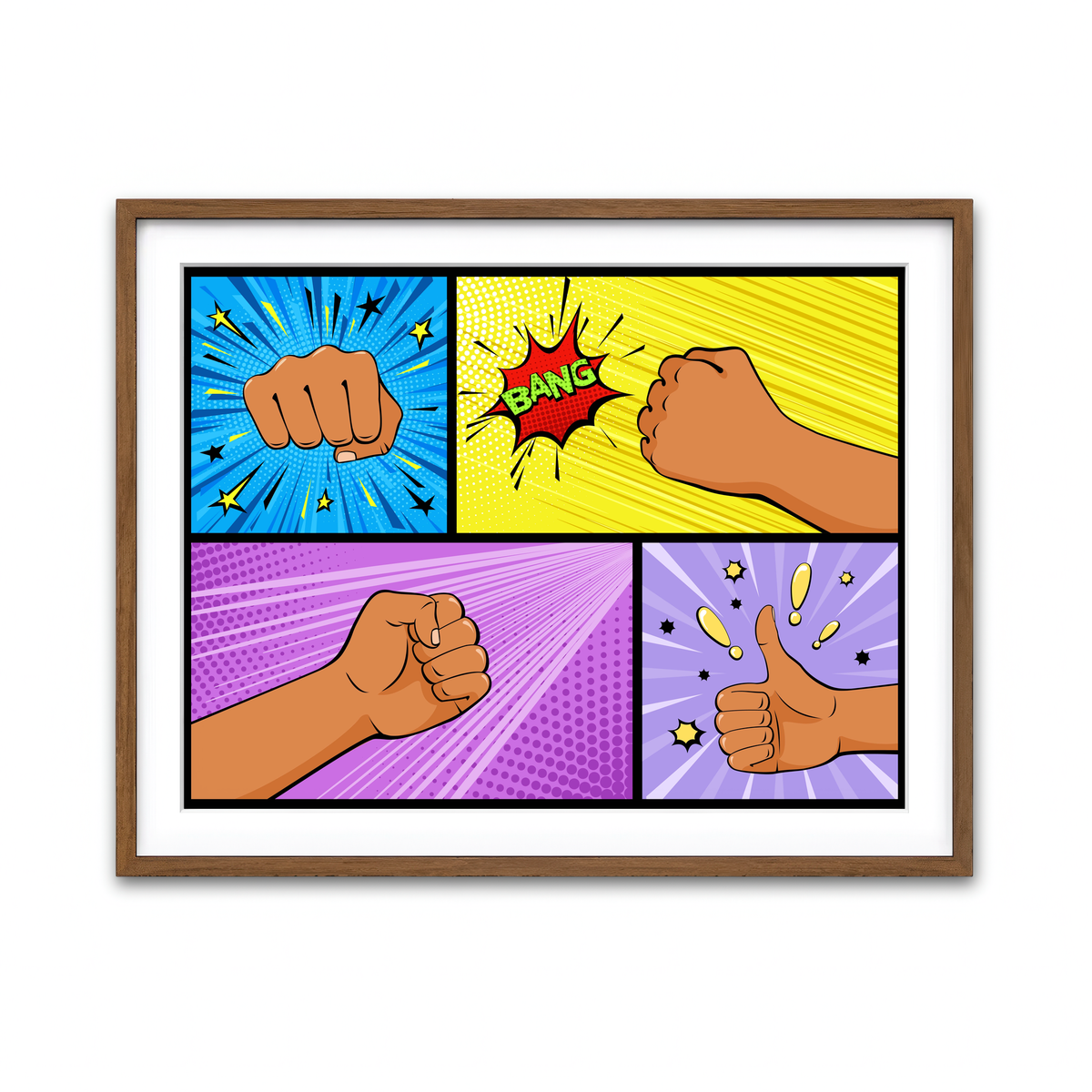 Framed Print 4x3 Walnut