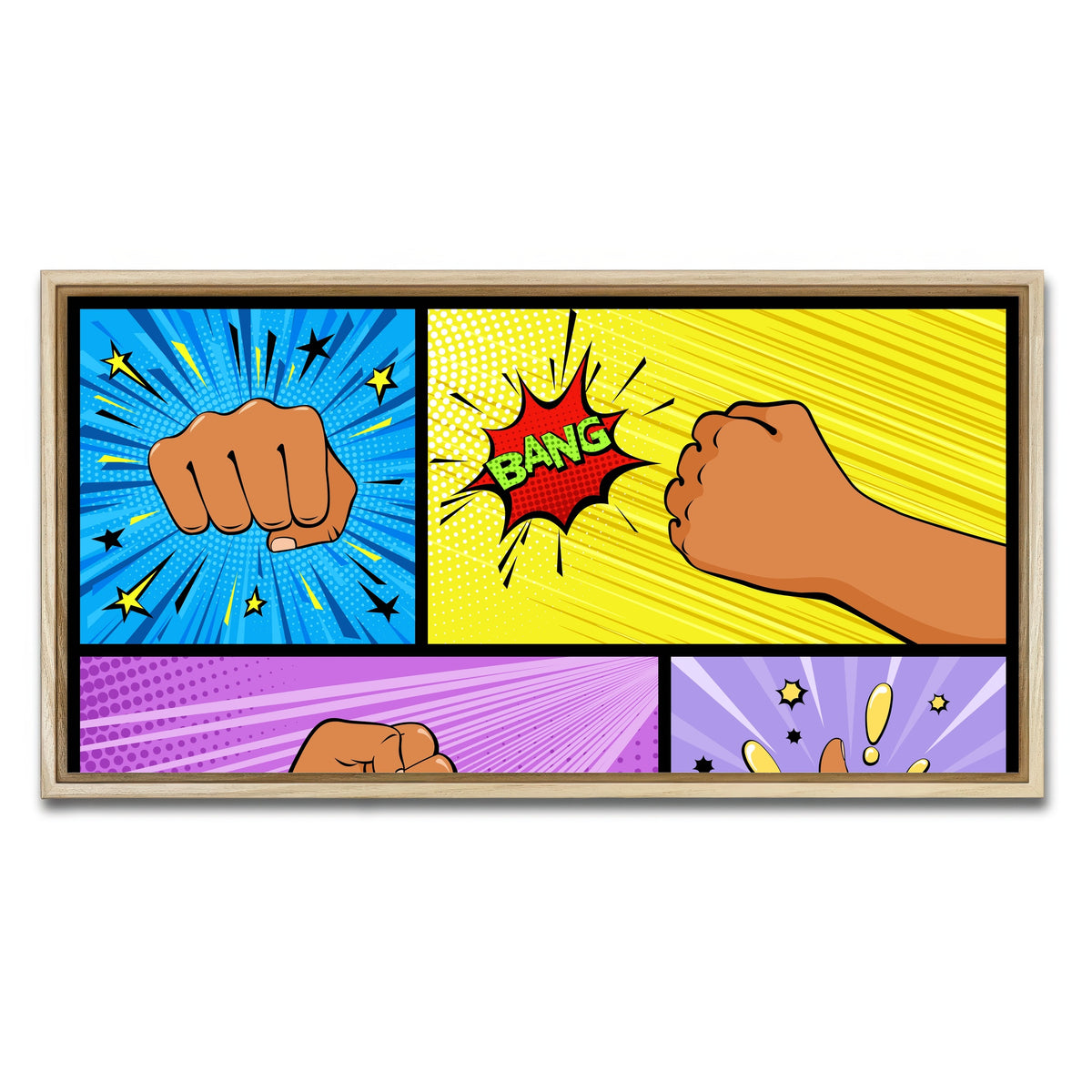 AUTO-MOCKUP WHITE | Bang | 1 Piece | Natural Framed Canvas | group=2x1