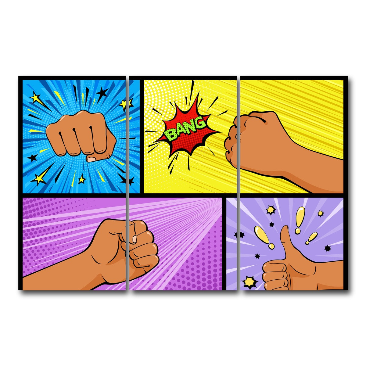 AUTO-MOCKUP WHITE | Bang | 3 Piece | Gallery Wrap Canvas | group=12x24