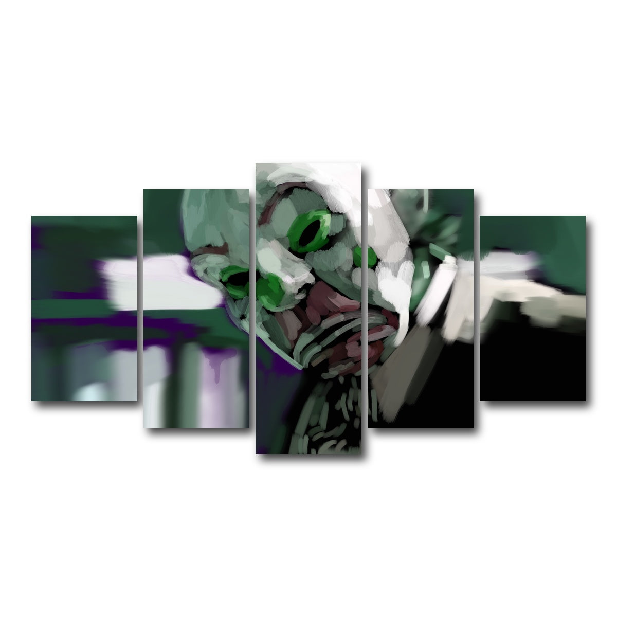 AUTO-MOCKUP WHITE | Bank Robber Clown | 5 Piece | Gallery Wrap Canvas | group=5_normal