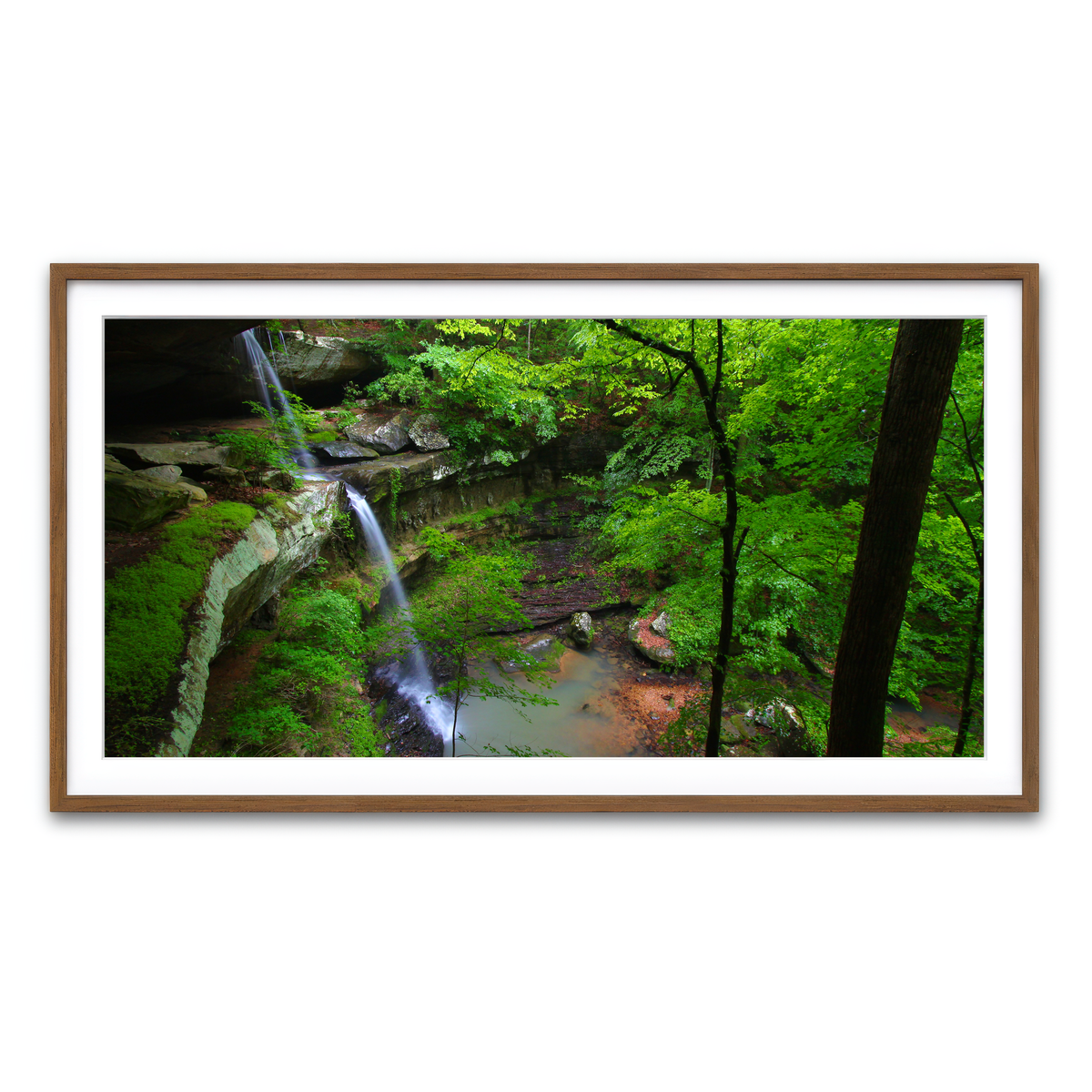 Framed Print 2x1 Walnut