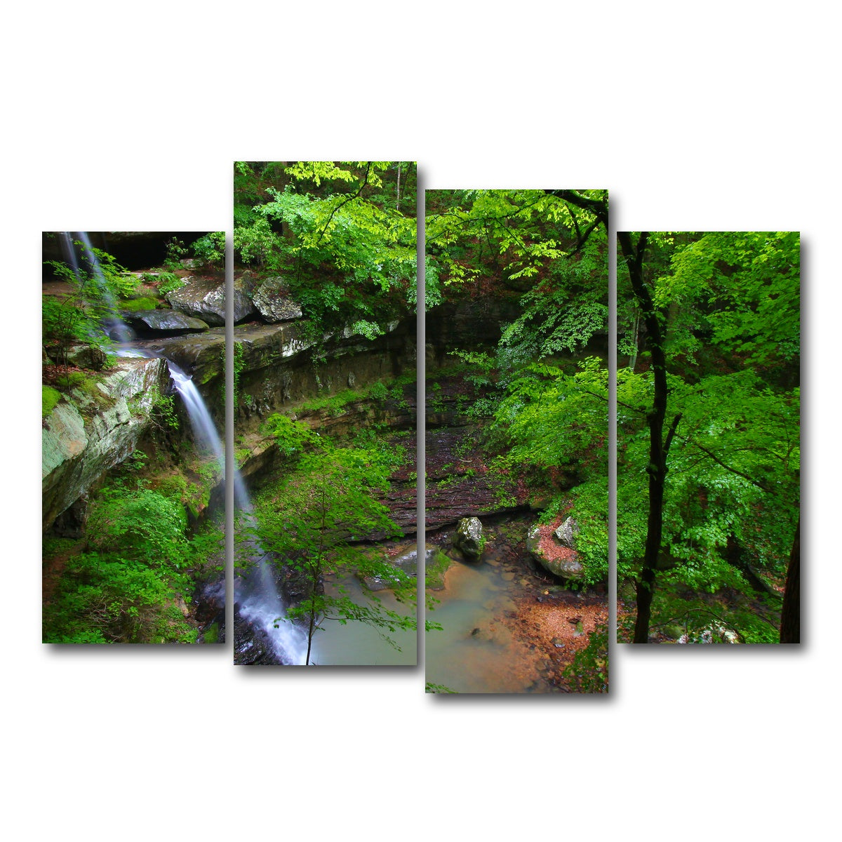AUTO-MOCKUP WHITE | Bankhead National Forest | 4 Piece | Gallery Wrap Canvas | group=4_normal