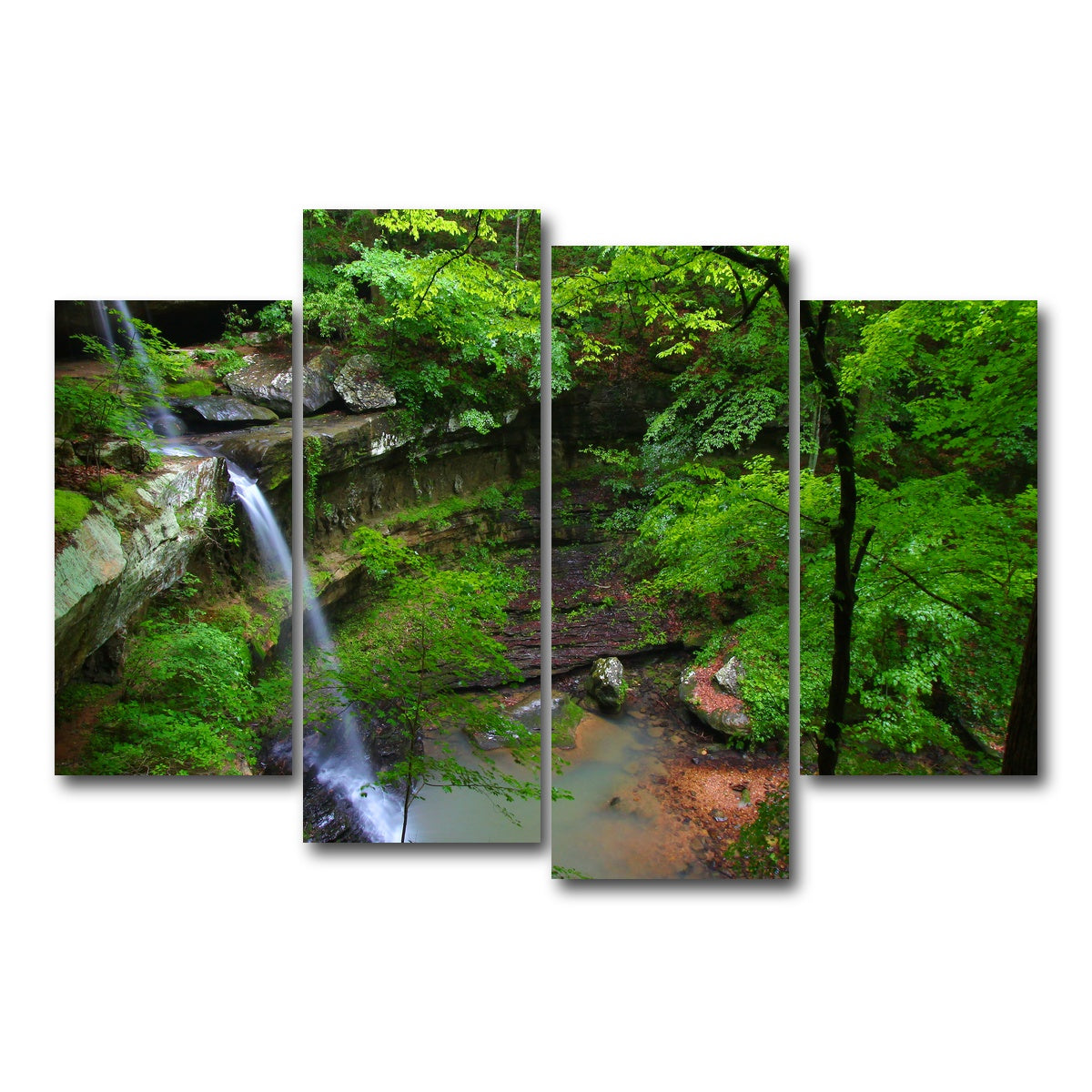 AUTO-MOCKUP WHITE | Bankhead National Forest | 4 Piece | Gallery Wrap Canvas | group=4_short