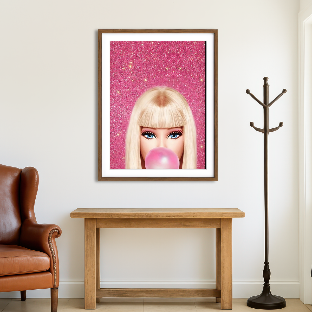 AUTO-MOCKUP ROOM | Barbie Bubble Wall Art