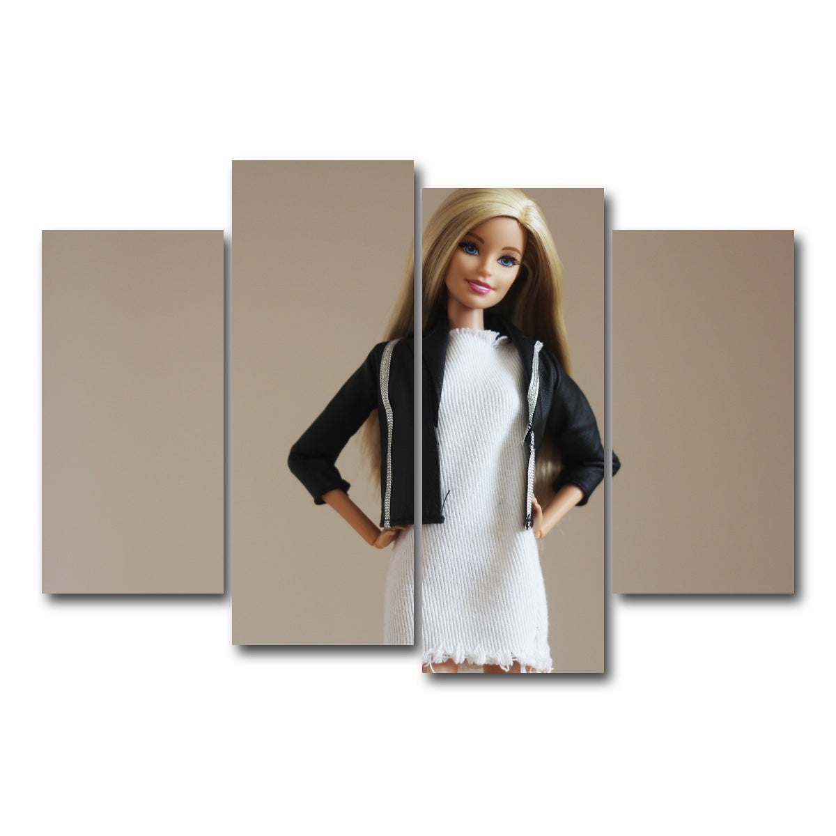 AUTO-MOCKUP WHITE | Barbie Casual | 4 Piece | Gallery Wrap Canvas | group=4_short