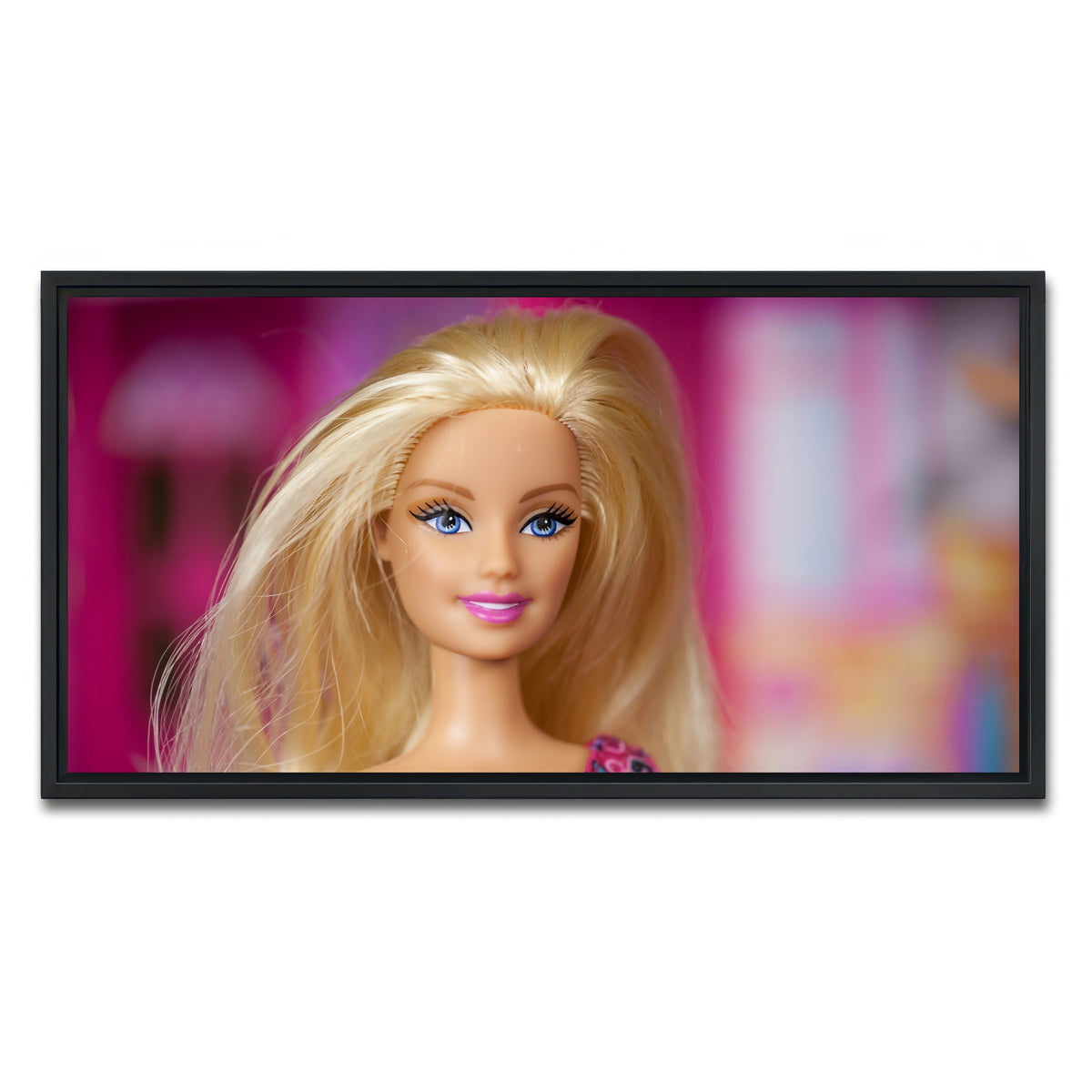 AUTO-MOCKUP WHITE | Barbie Doll | 1 Piece | Black Framed Canvas | group=2x1