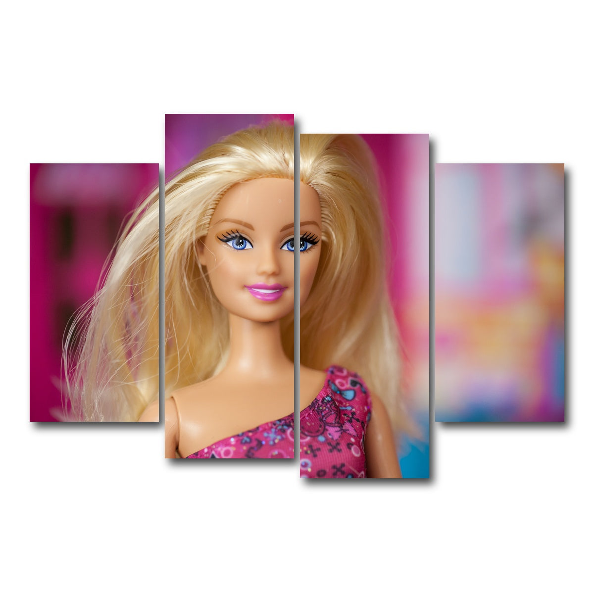 AUTO-MOCKUP WHITE | Barbie Doll | 4 Piece | Gallery Wrap Canvas | group=4_short