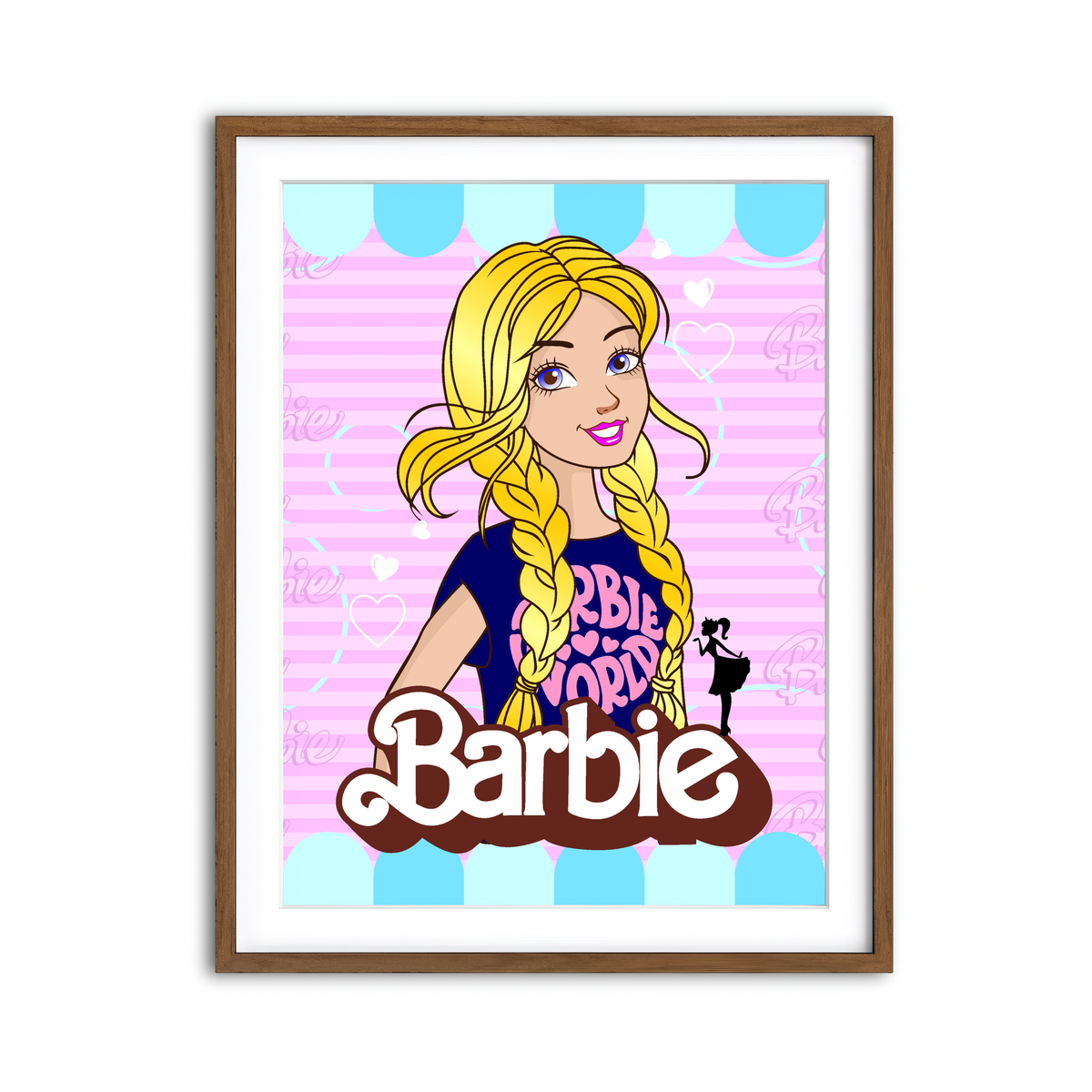 Framed Print 3x4 Walnut