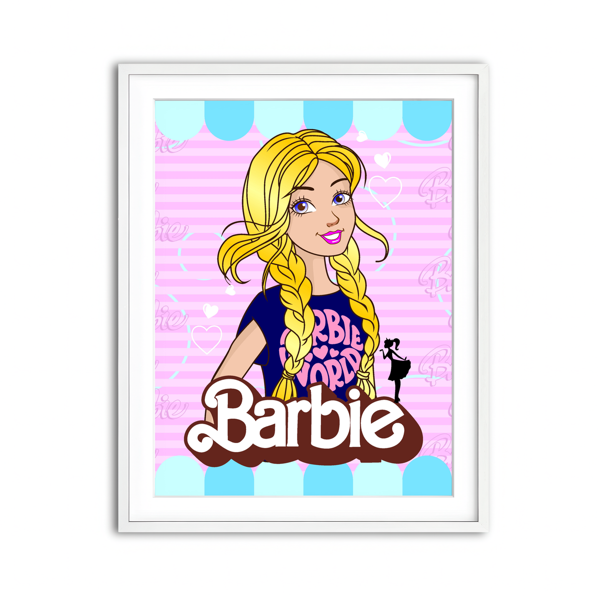 Framed Print 3x4 White