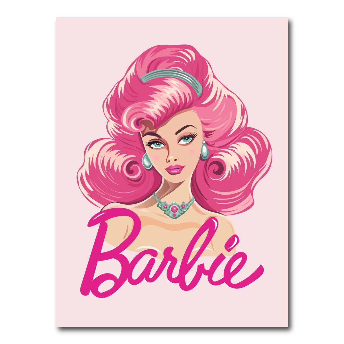 AUTO-MOCKUP WHITE | Barbie Portrait | 1 Piece | Gallery Wrap Canvas | group=3x4
