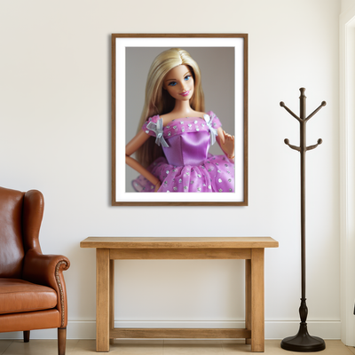 AUTO-MOCKUP ROOM | Barbie Purple Wall Art