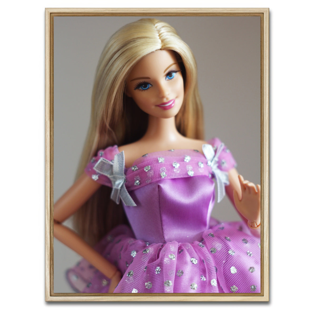 AUTO-MOCKUP WHITE | Barbie Purple | 1 Piece | Natural Framed Canvas | group=3x4