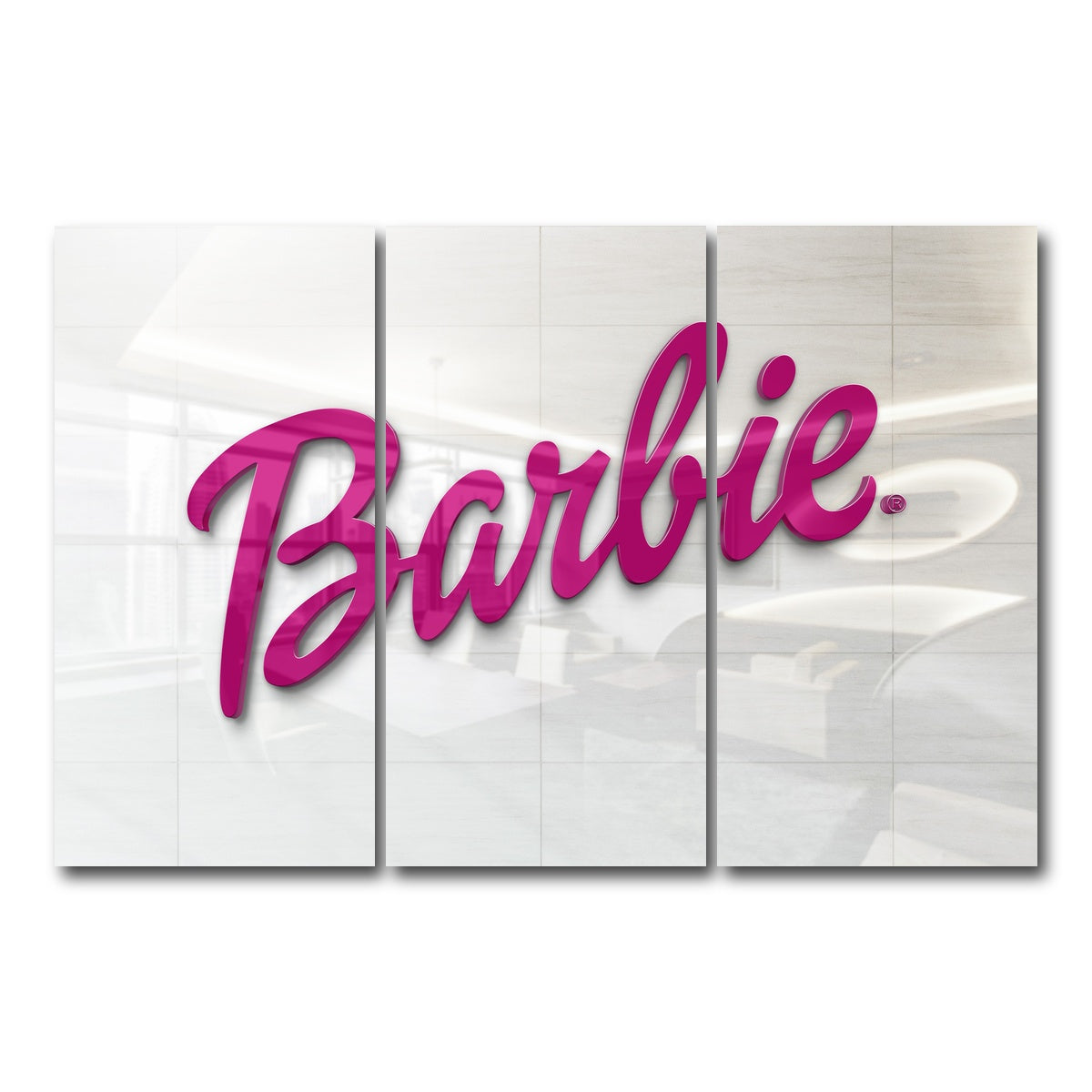 AUTO-MOCKUP WHITE | Barbie | 3 Piece | Gallery Wrap Canvas | group=12x24