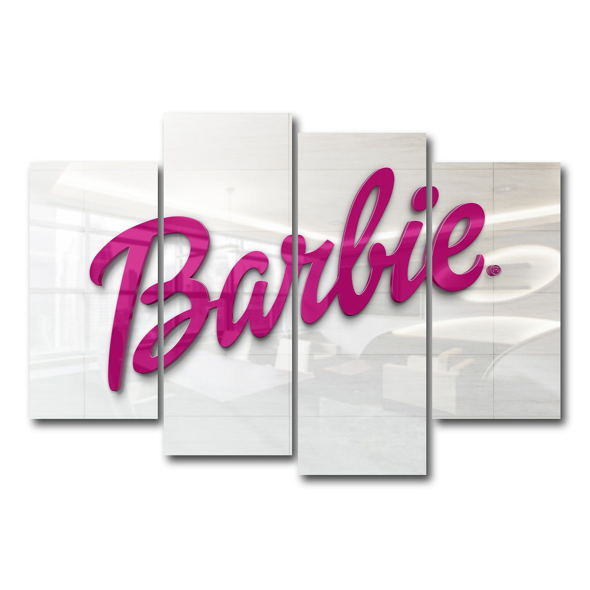 AUTO-MOCKUP WHITE | Barbie | 4 Piece | Gallery Wrap Canvas | group=4_short