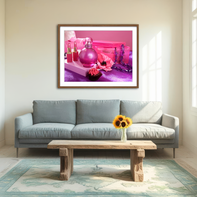 AUTO-MOCKUP ROOM | Barbie Style Makeup Vanity Wall Art