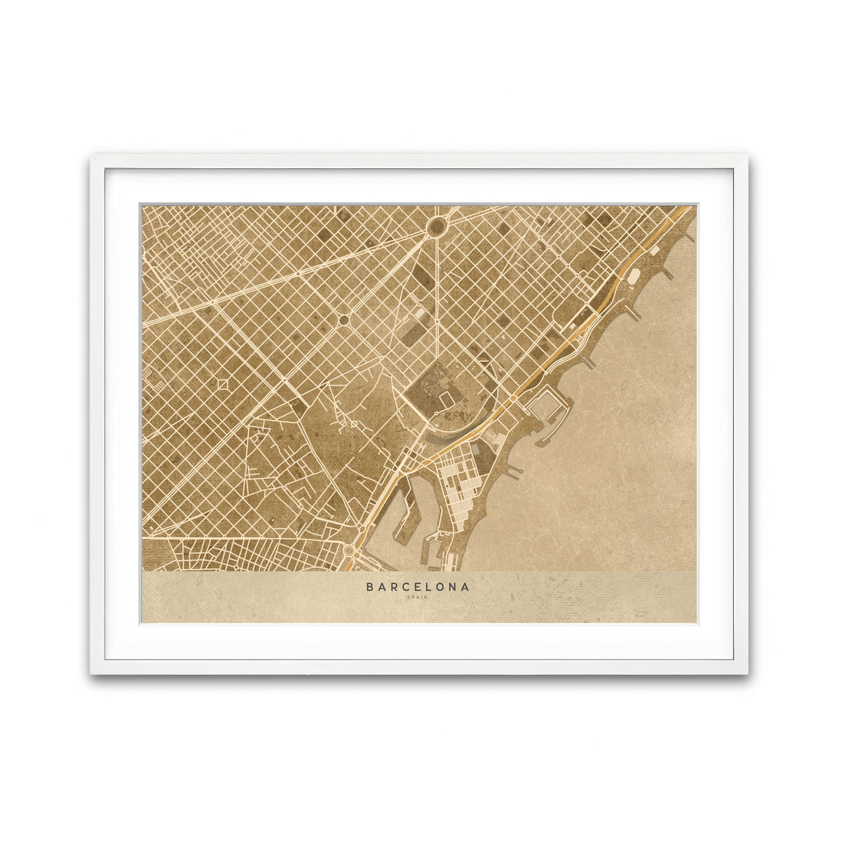 Framed Print 4x3 White