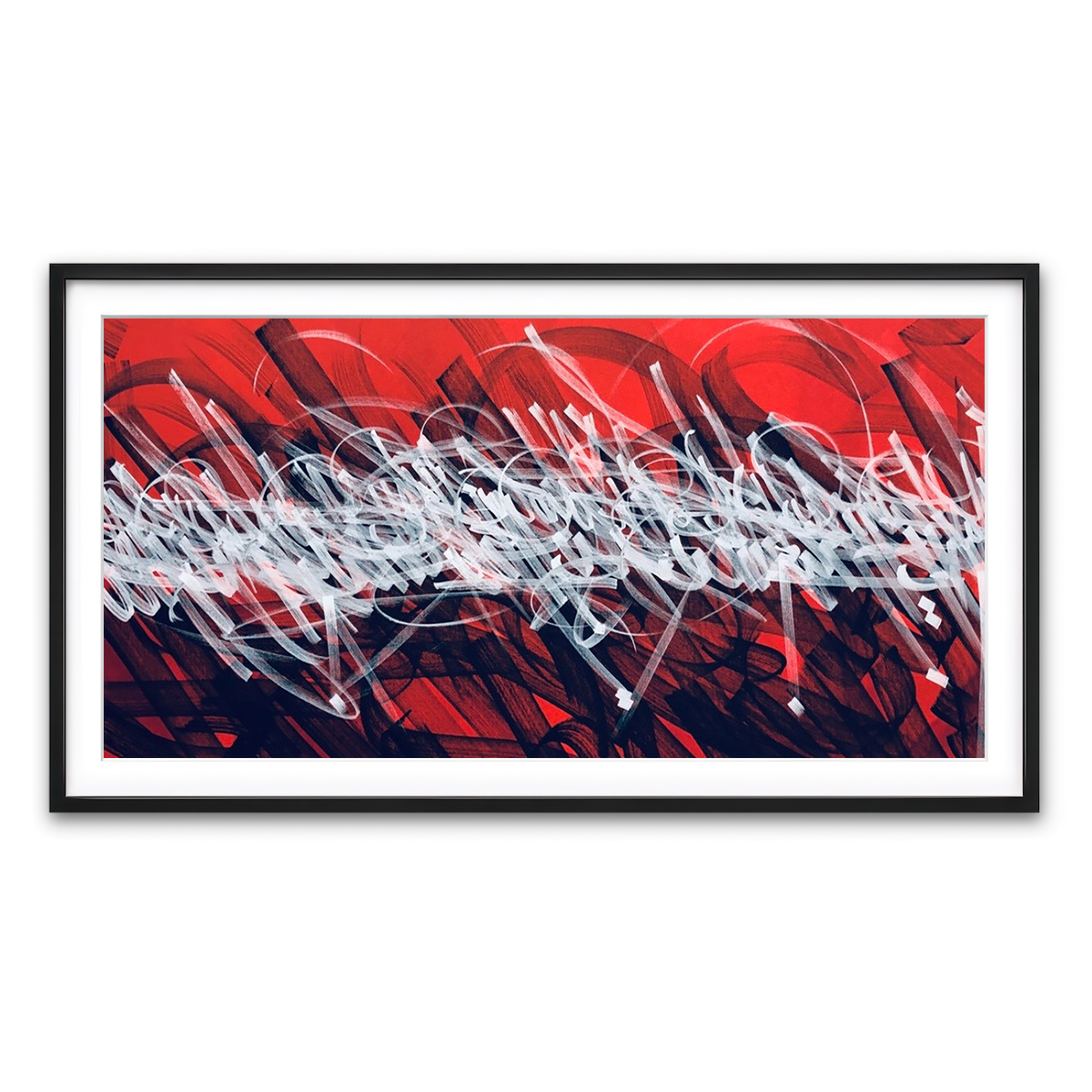 Framed Print 2x1 Black