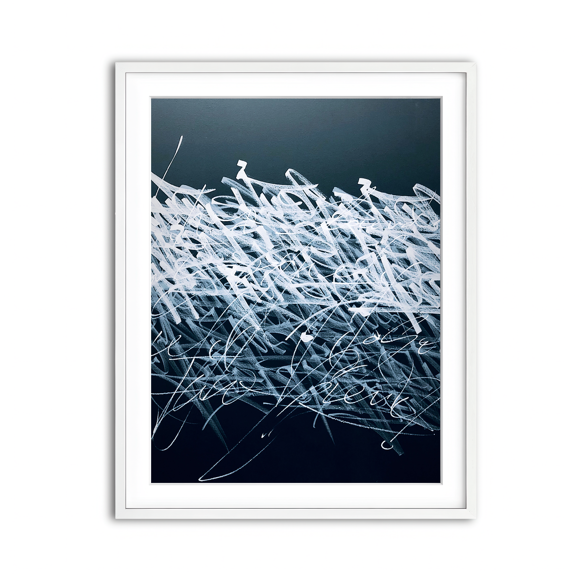 Framed Print 3x4 White