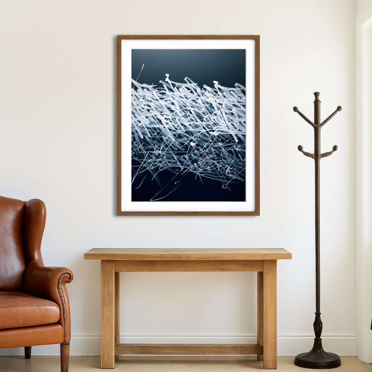 AUTO-MOCKUP ROOM | Bash B&W Wall Art